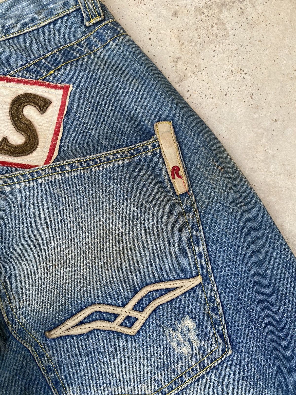 Replay 2000s Replay “ ANGELS” Embroidered Patches y2k Denim Size US 34 / EU 50 - 6 Thumbnail