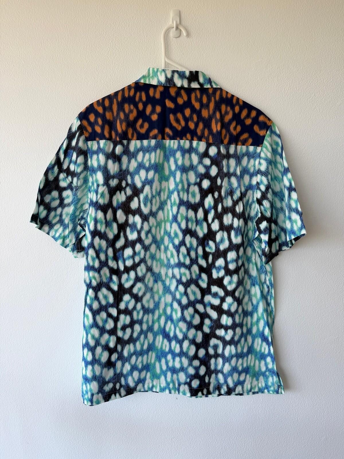 Ksubi new ksubi medium short sleeve resort shirt ultra leo blue m Size US M / EU 48-50 / 2 - 5 Thumbnail