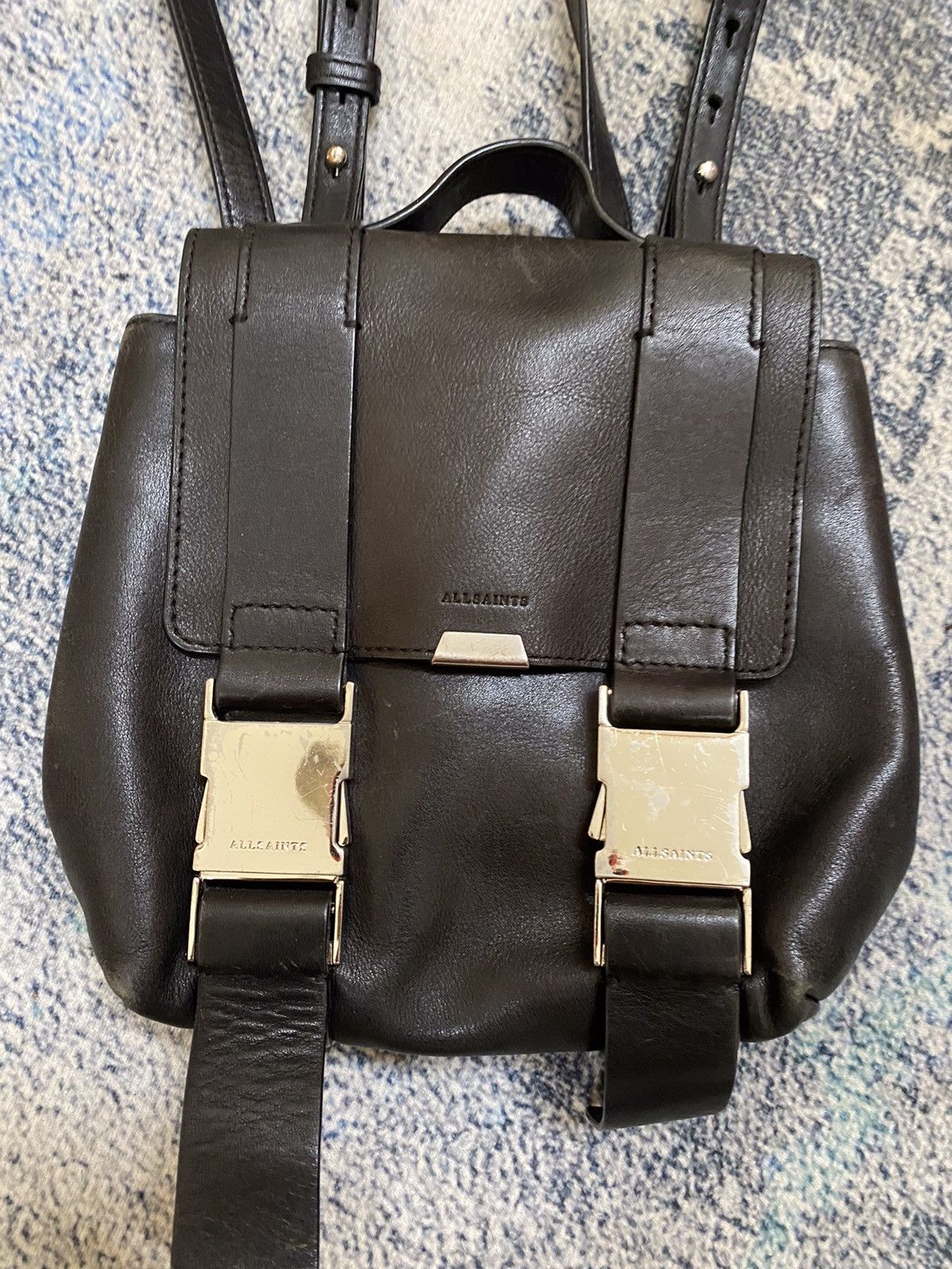 Allsaints AllSaints mini backpack leather Size ONE SIZE - 15 Thumbnail
