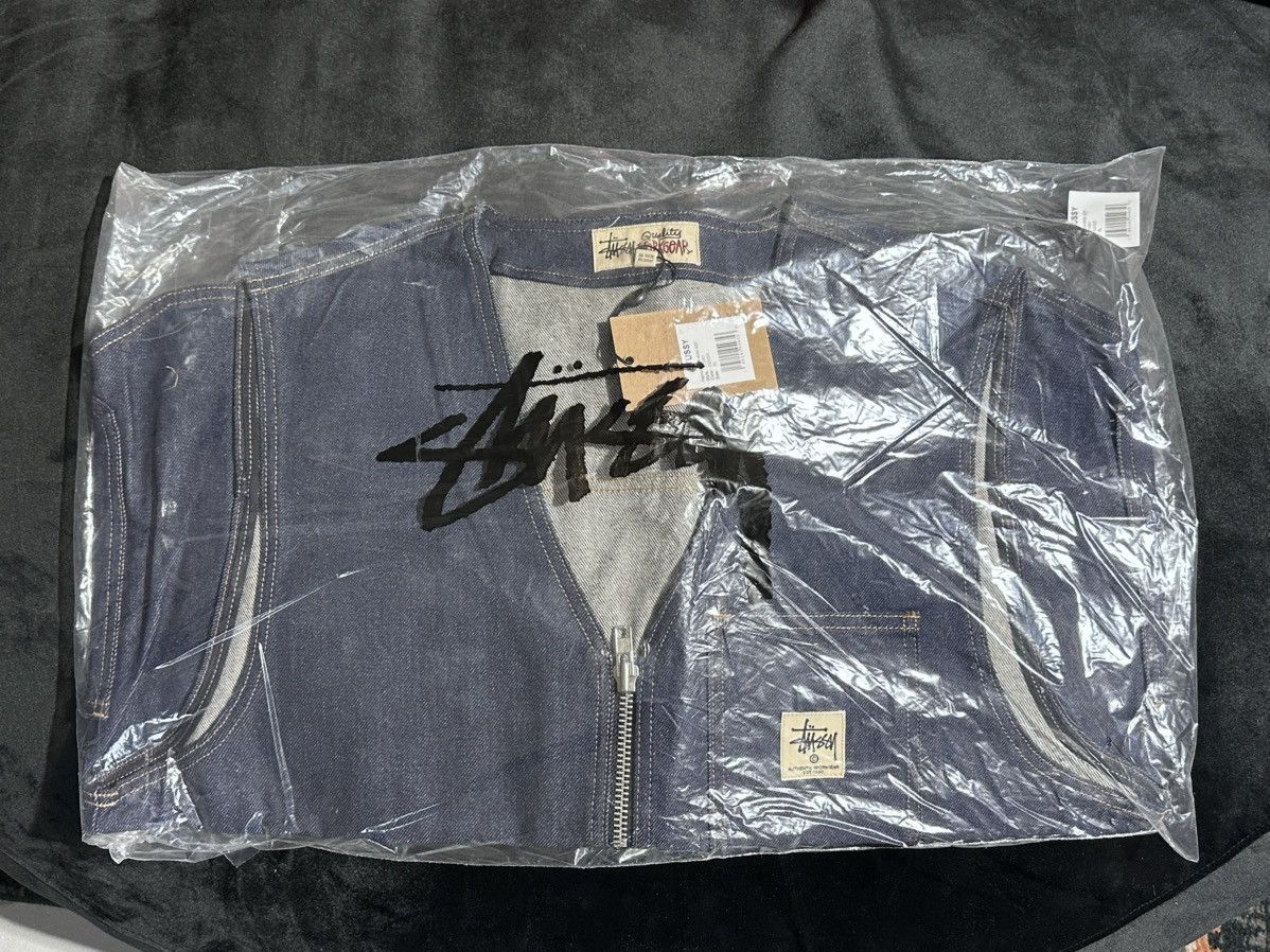 Stussy Stussy Denim Work Vest Size US XL / EU 56 / 4 - 6 Thumbnail