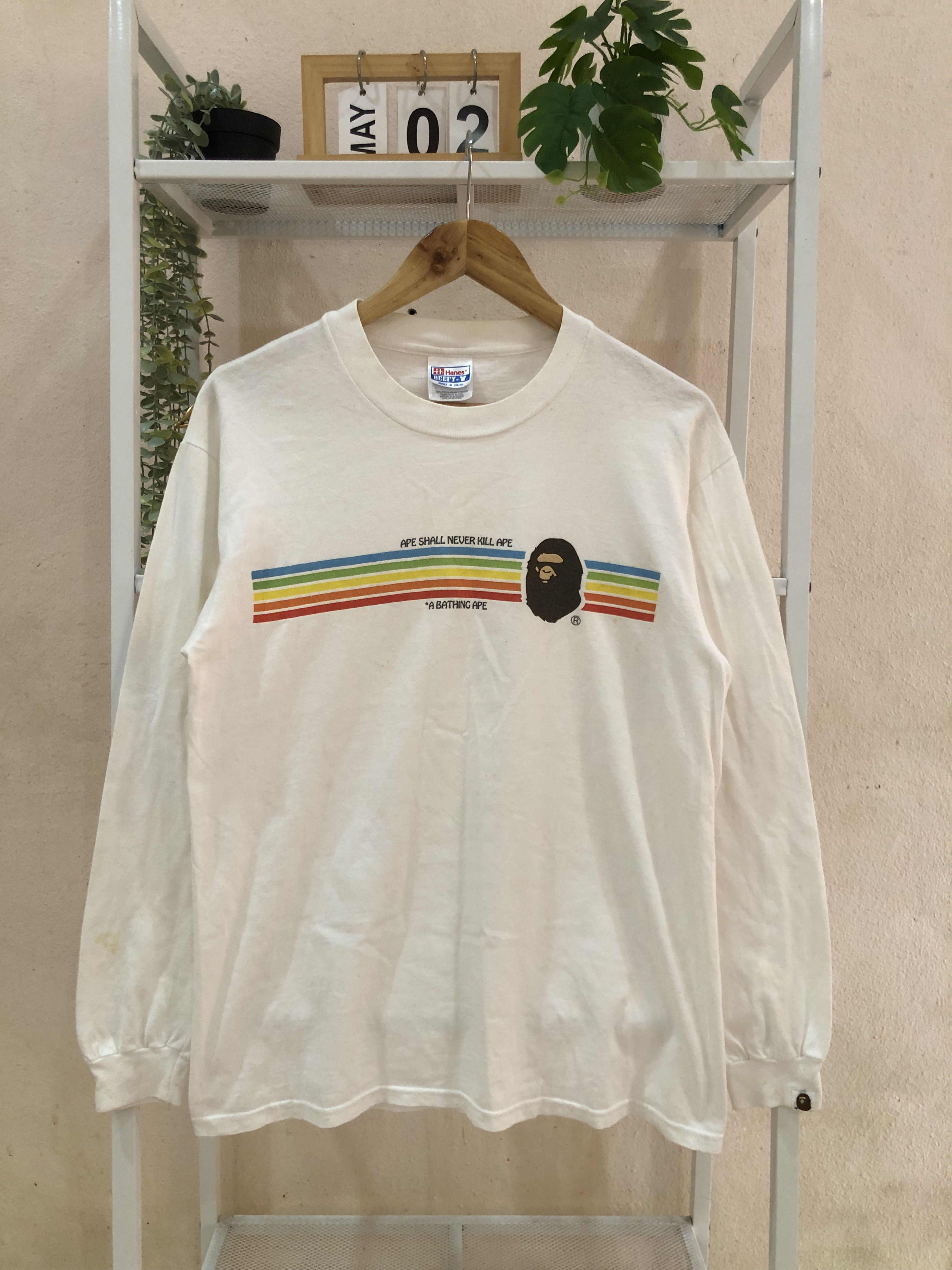 Bape OG 90s A Bathing Ape Ape Shall Never Kill Ape Rainbow Size US M / EU 48-50 / 2 - 1 Thumbnail