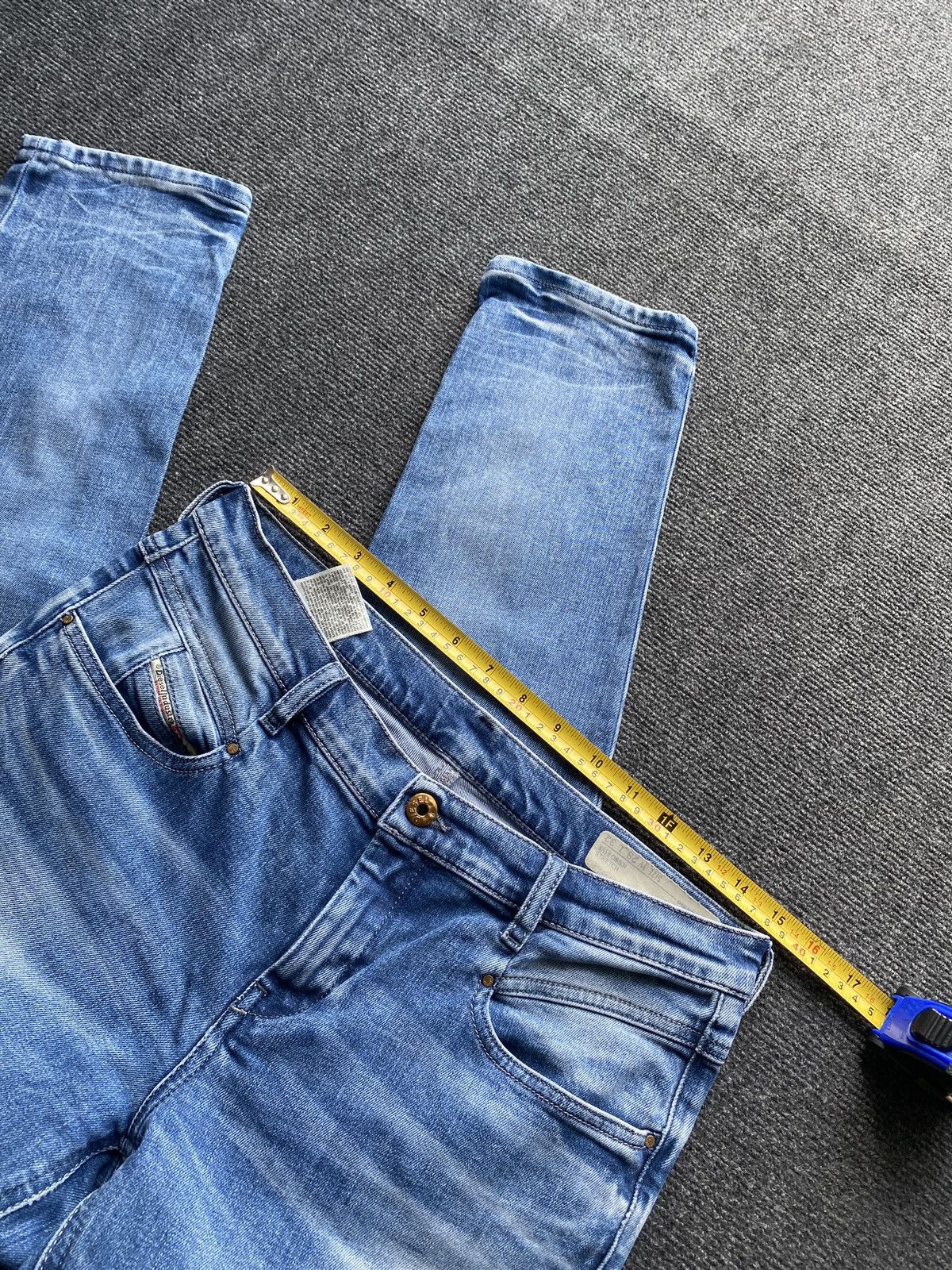 Diesel 🔥Opium Punk Diesel belthy blue jeans women 28 alt goth emo Size 28" / US 6 / IT 42 - 7 Thumbnail