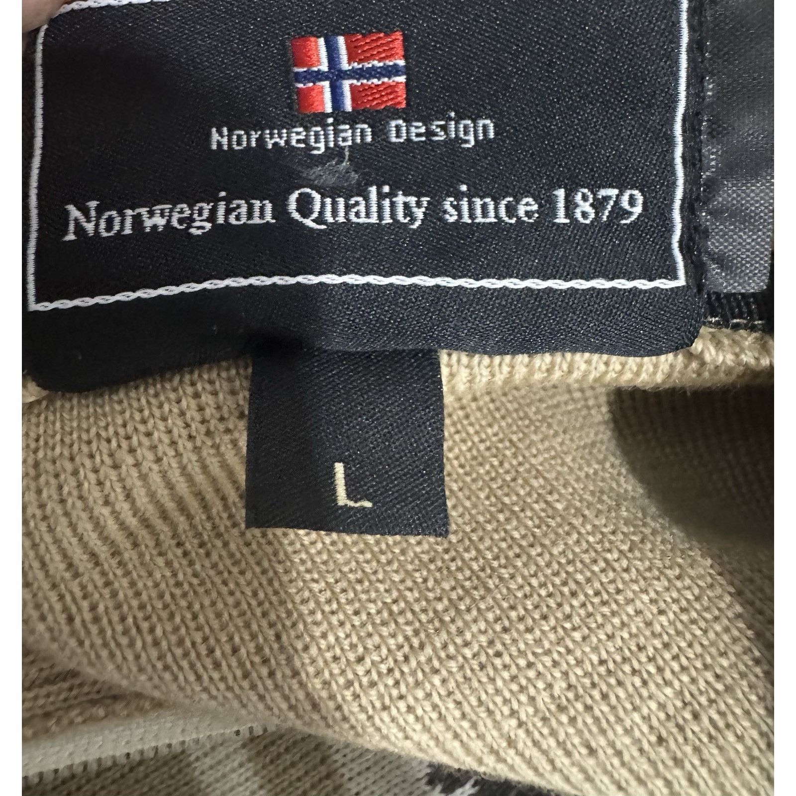 Dale Of Norway Dale of Norway Wool Half Zip Sweater Beige/brown Sz Large Size L / US 10 / IT 46 - 5 Thumbnail
