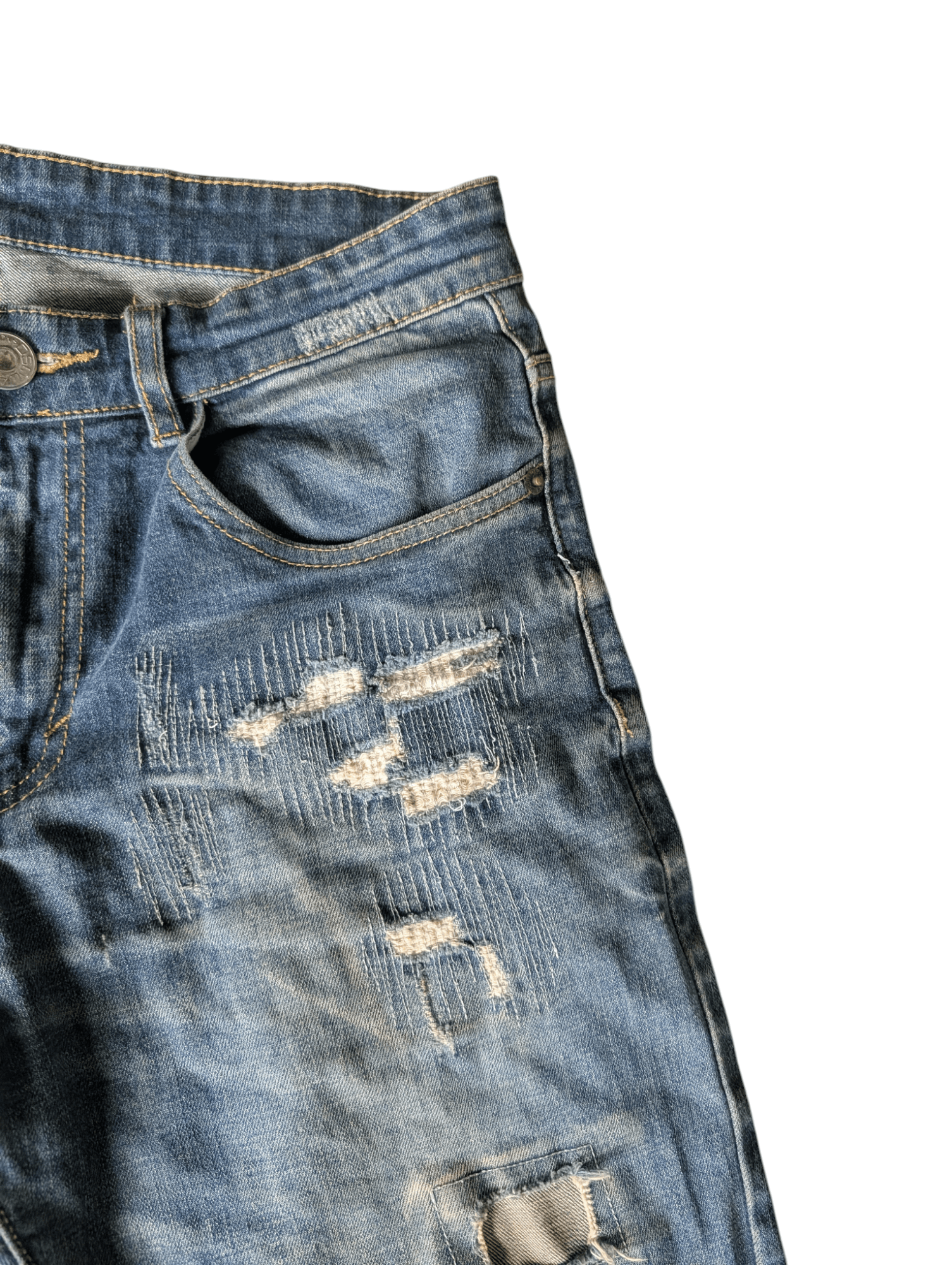 Dsquared2 Dsquared2 Italy Ripped Patch Work Low Rise Jeans Size US 30 / EU 46 - 4 Thumbnail