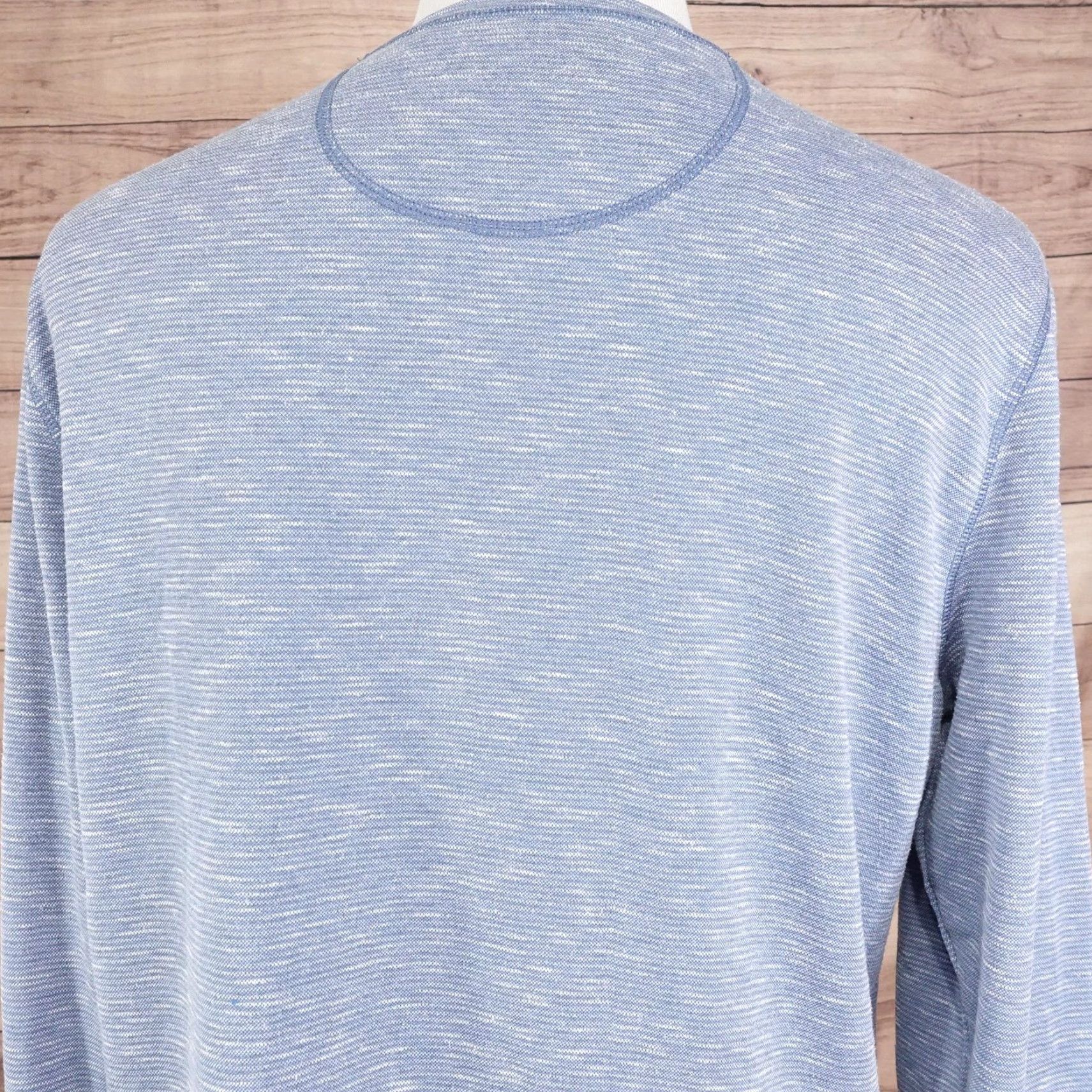 Orvis Orvis Pullover Mens Large Blue Heather Long Sleeve Crewneck Lightweight Knit Sweater Size US L / EU 52-54 / 3 - 6 Thumbnail