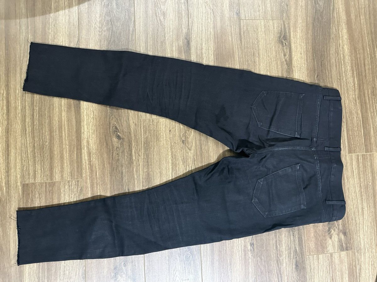 Saint Laurent Paris Saint Laurent D02 black raw cut denim skinny fit Size US 31 - 5 Thumbnail