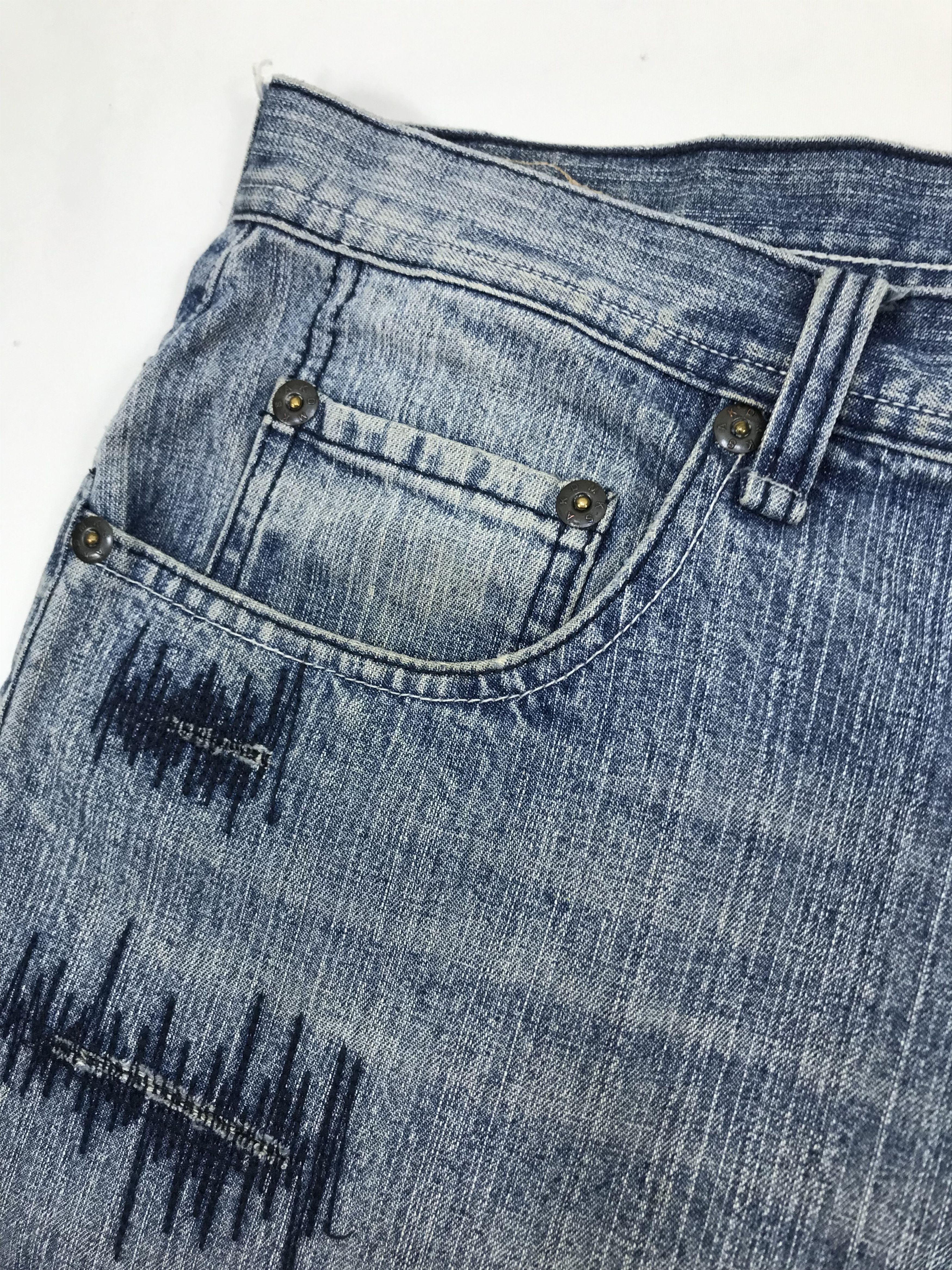 Akademiks Baggy Jeans Akademiks Distressed Design Wide Denim Size US 36 / EU 52 - 10 Thumbnail