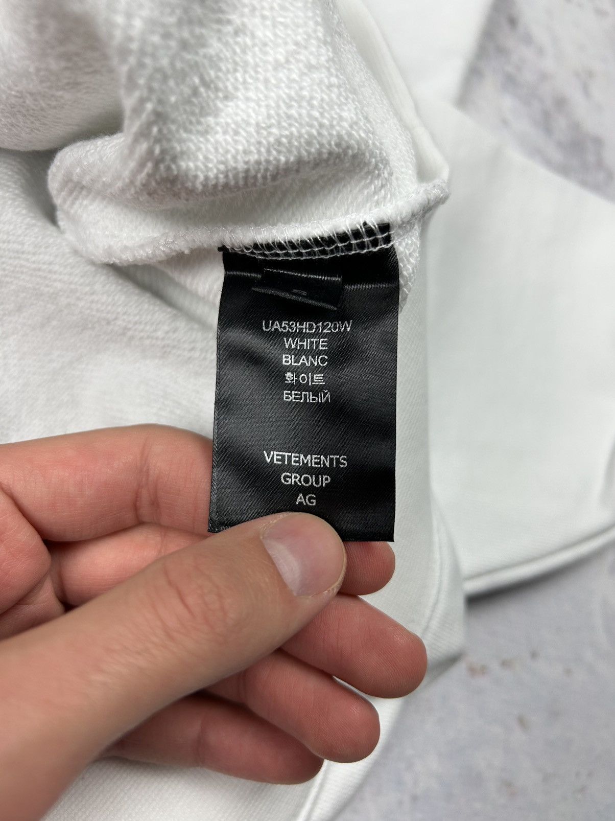 Vetements Vetements ’Click Here’ White Hoodie S Size US S / EU 44-46 / 1 - 9 Thumbnail