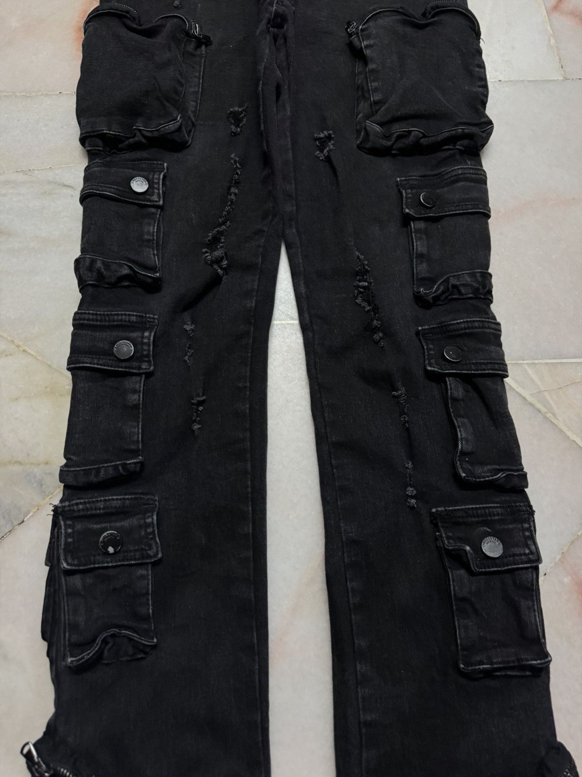 Japanese Brand LE GRANDE BLEU IFSIXWASNINE STYLE BY ROCKSTAR FLARE DENIM Size US 30 / EU 46 - 5 Thumbnail