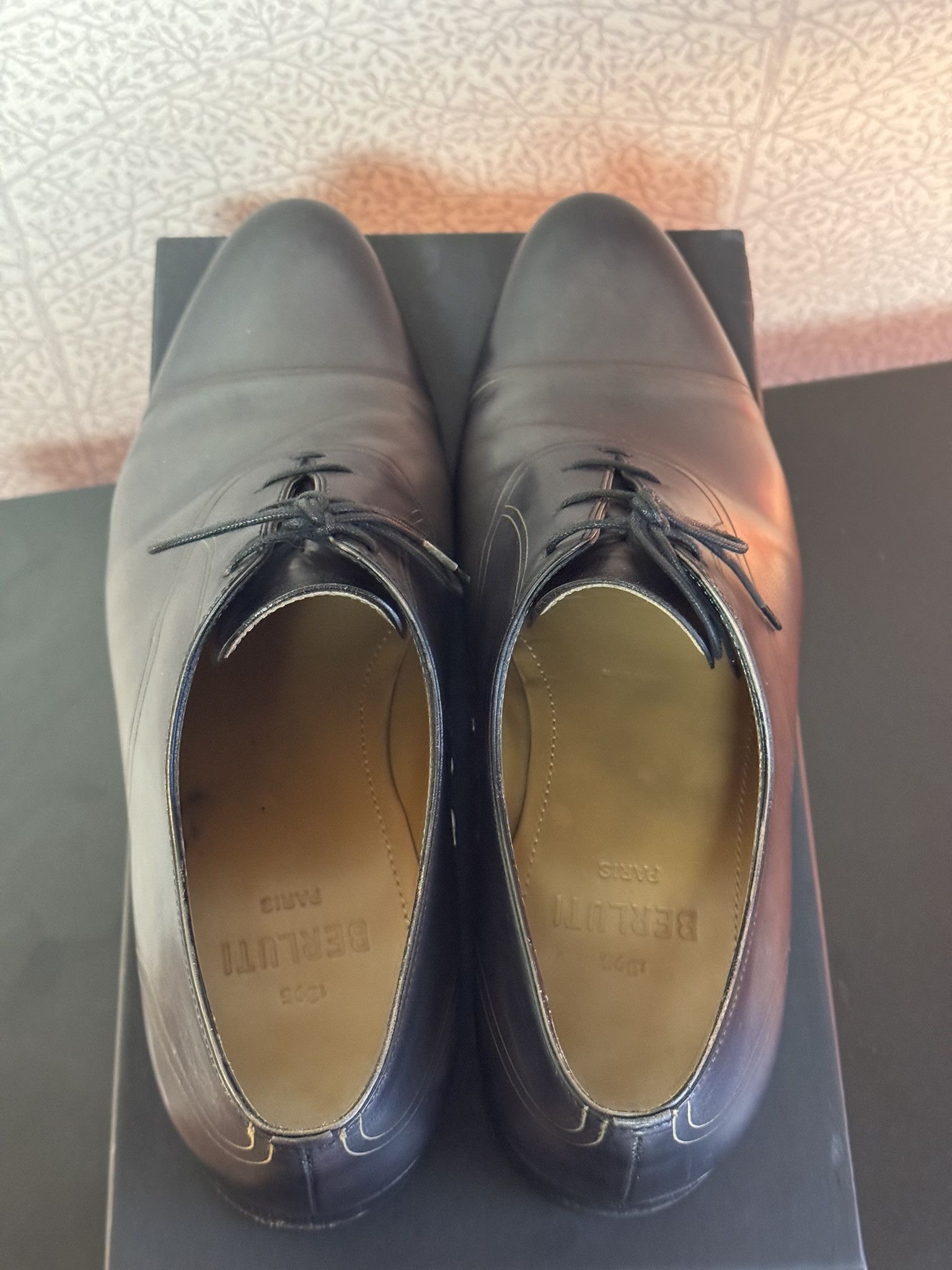 Berluti Berluti Galet Oxford S5004 Nero Grigio / US 8.5 Size US 8.5 / EU 41-42 - 5 Thumbnail