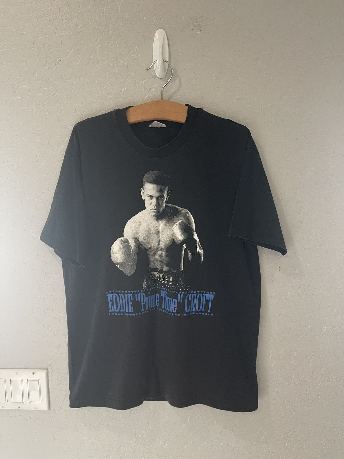 Hanes × Vintage Vintage Eddie “Prime Time” Croft Boxing SS Shirt Size Medium Size US M / EU 48-50 / 2 - 1 Thumbnail