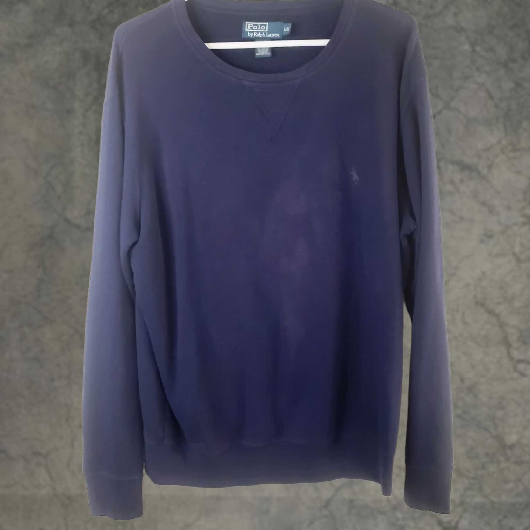 Polo Ralph Lauren Polo Ralph Lauren Sweatshirt Mens L Navy Blue Cotton Poly Pony Logo Super Comfy Size US L / EU 52-54 / 3 - 1 Thumbnail