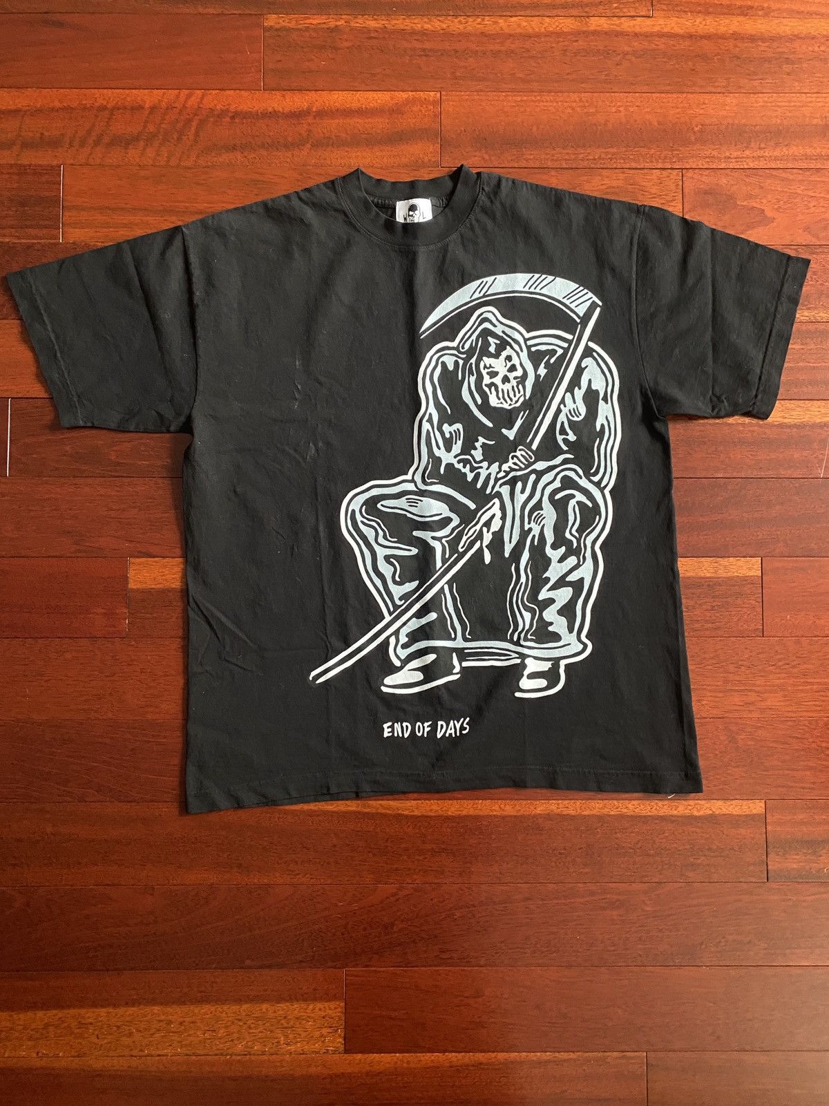 image of Warren Lotas - End Of Days T-Shirt in Black, Men's (Size Large)