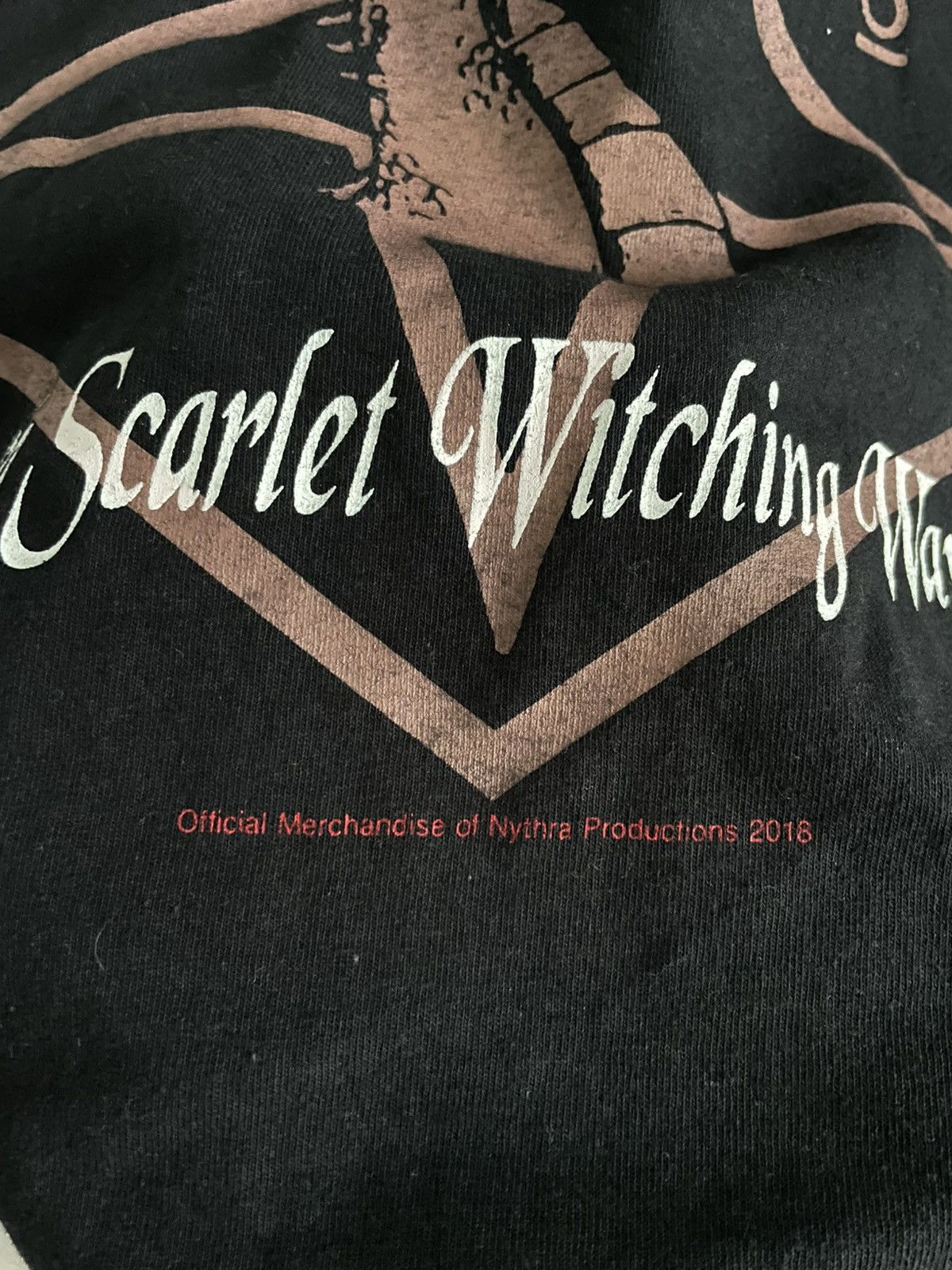 Band Tees Necromantia Scarlet Evil Witching Black Long Sleeve Shirt Size US M / EU 48-50 / 2 - 6 Thumbnail
