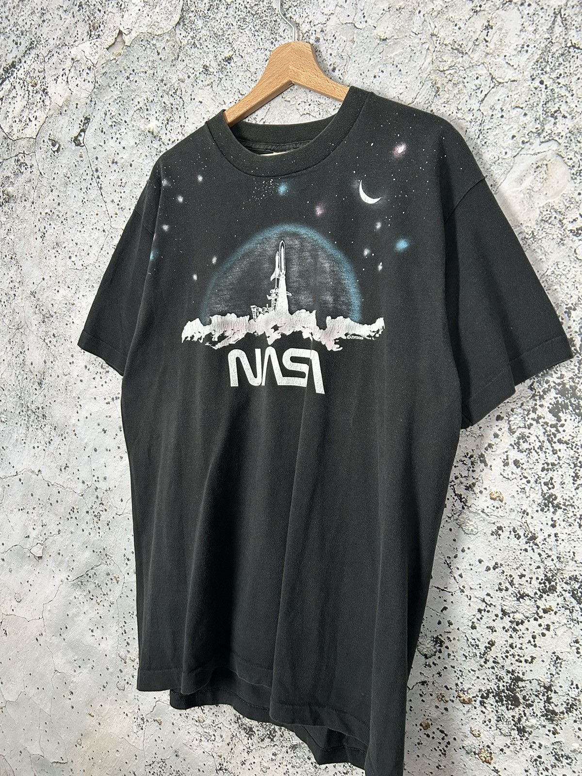 NASA Vintage 90s NASA Graphic Tee Single Stitch Archival Rare Size US XL / EU 56 / 4 - 2 Thumbnail