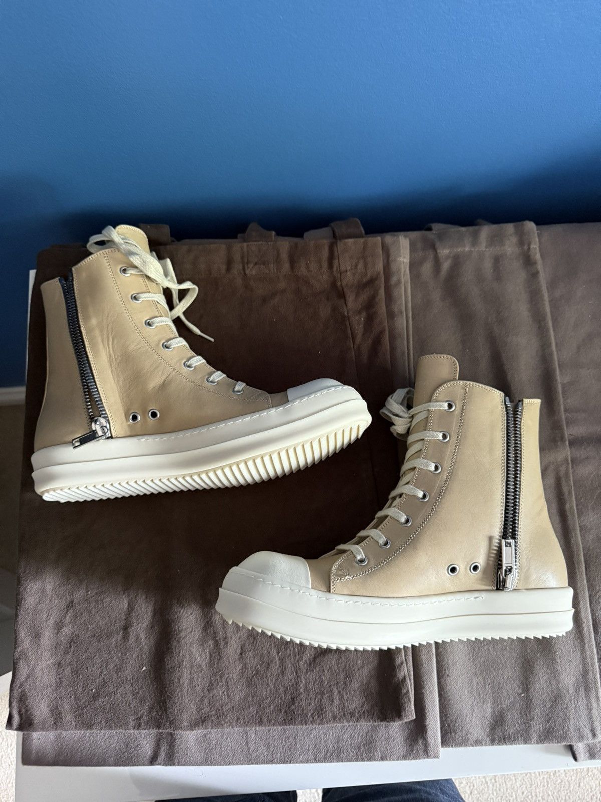 Rick Owens Rick Owens Ramones in Veg Tanned Spalla Size US 9 / EU 42 - 4 Thumbnail