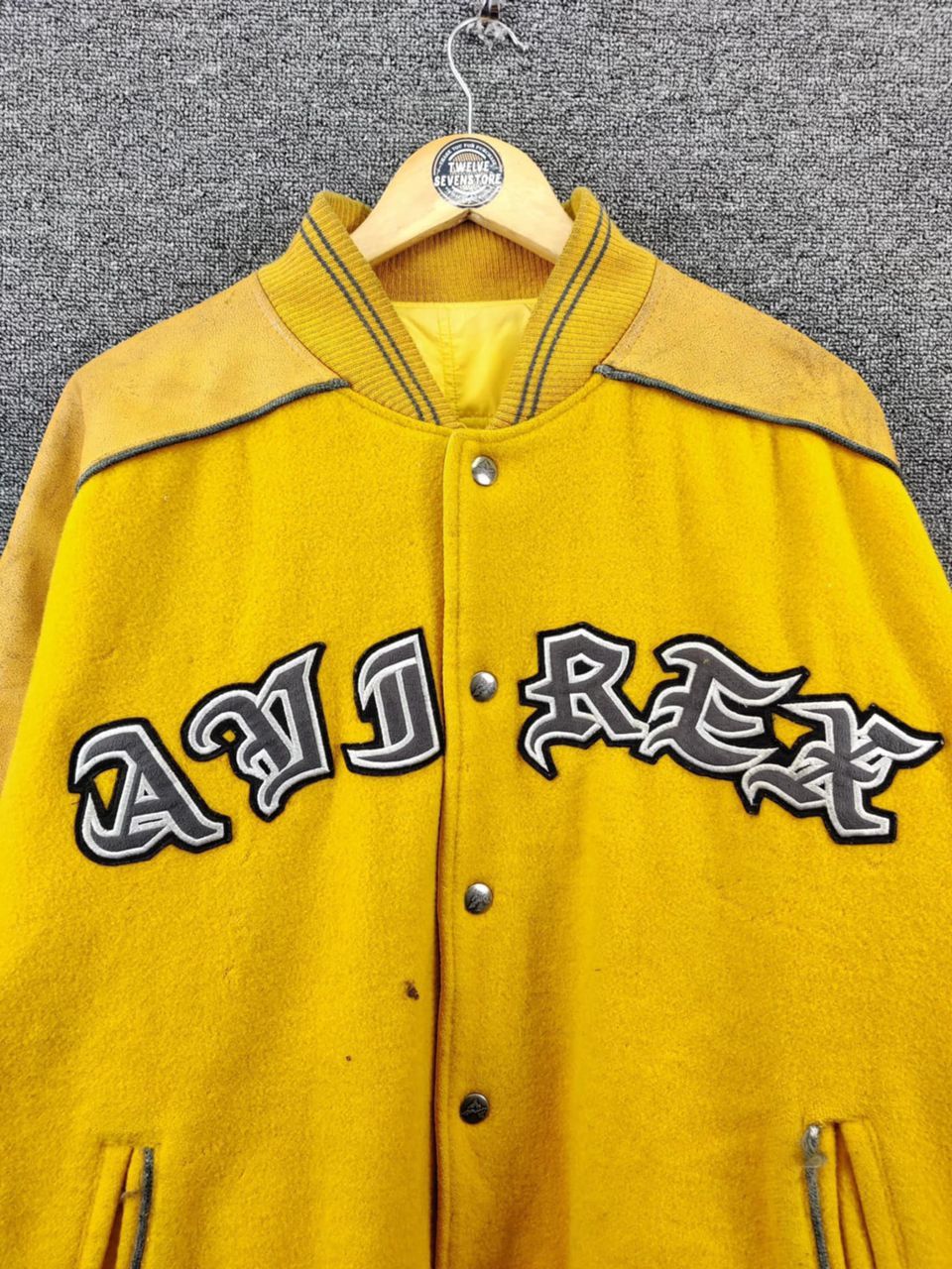Avirex Vintage 90s Avirex Reversible Wool Varsity Leather Jacket Size US M / EU 48-50 / 2 - 8 Thumbnail