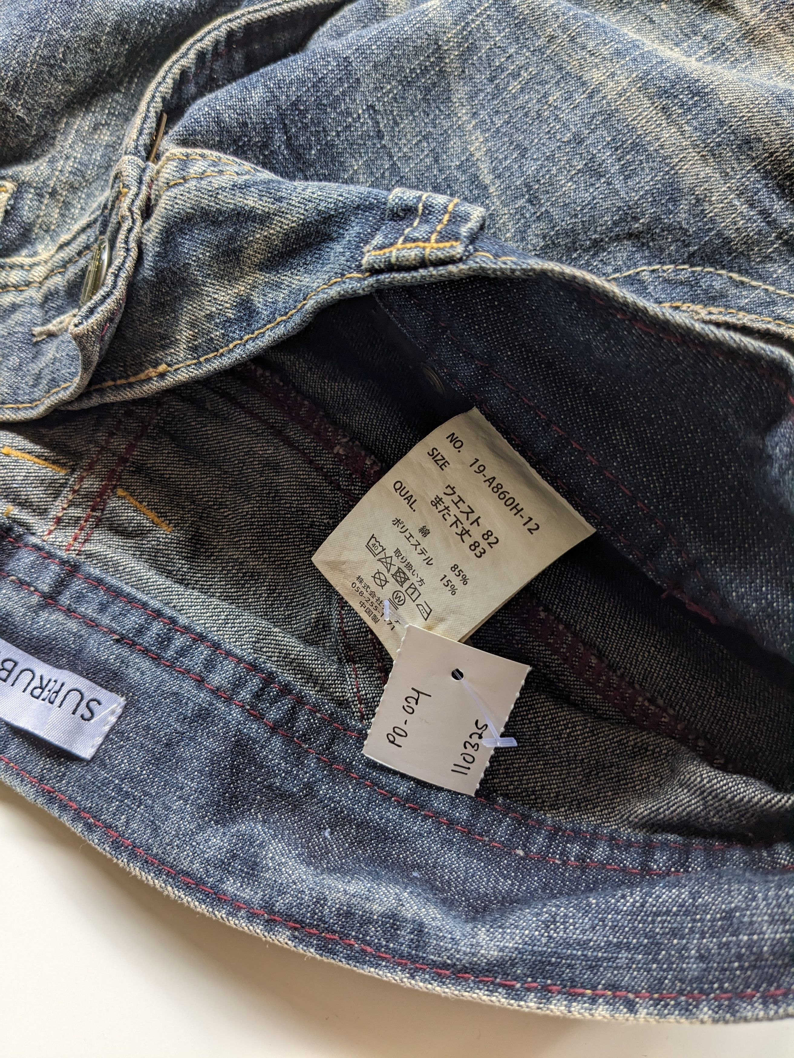 If Six Was Nine × Japanese Brand × Le Grande Bleu (L.G.B.) Superubis clawmark regular straight jeans Size US 32 / EU 48 - 11 Thumbnail