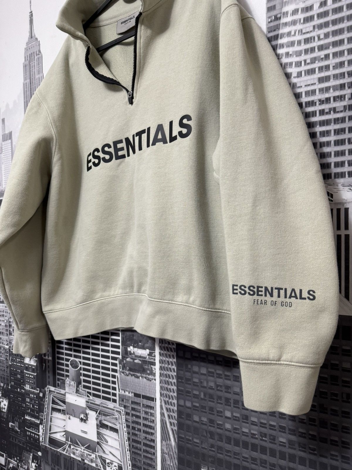 Fear of God Fear of God Essentials Half-Zip Sweater Alfalfa Sage SZ S🔥 Size US S / EU 44-46 / 1 - 5 Thumbnail