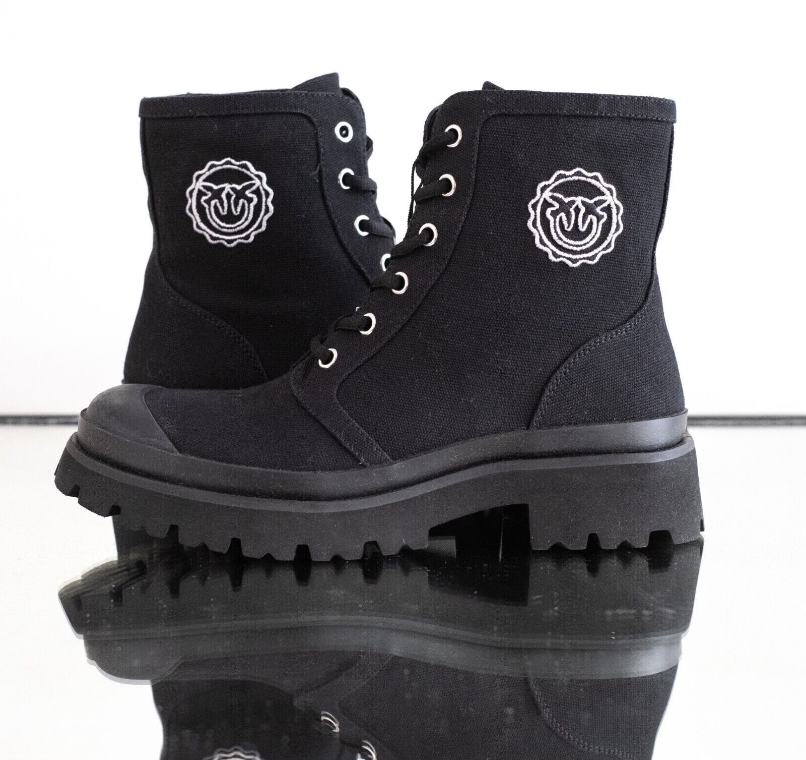 Pinko PINKO Donna Tronchetto Canvas Women Boots Size 38/8 Size US 8 / IT 38 - 12 Thumbnail