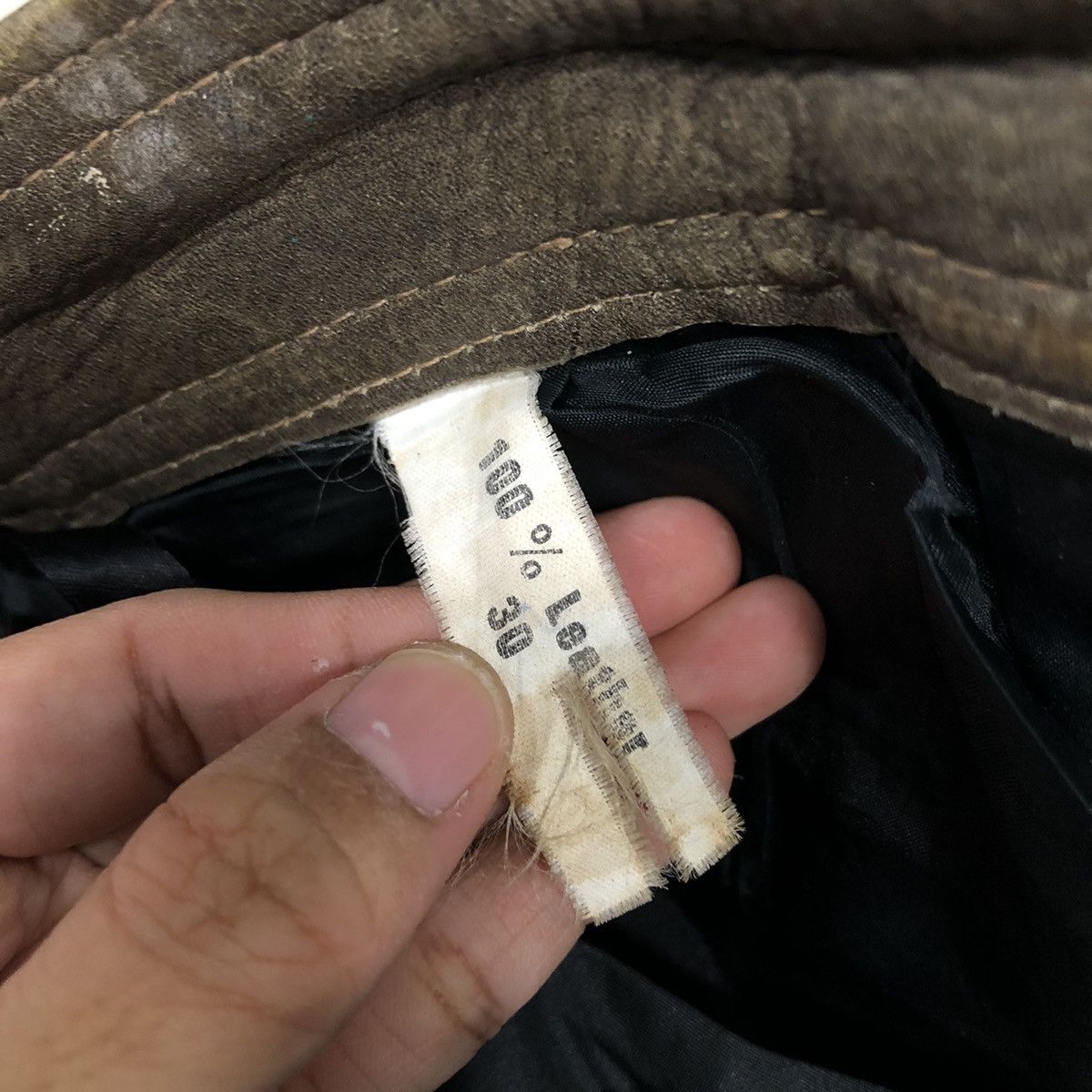 Genuine Leather 📌Vintage Leather Biker Pants Pantera Cowboy Issey Miyake Size US 30 / EU 46 - 15 Thumbnail