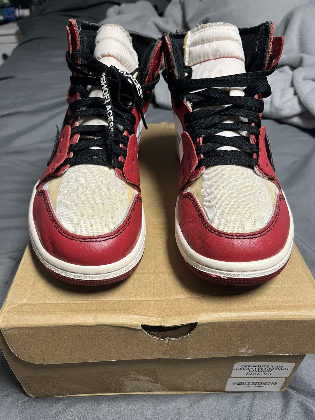 Jordan Brand × Off-White Off white Chicago 1s Size US 8.5 / EU 41-42 - 3 Thumbnail