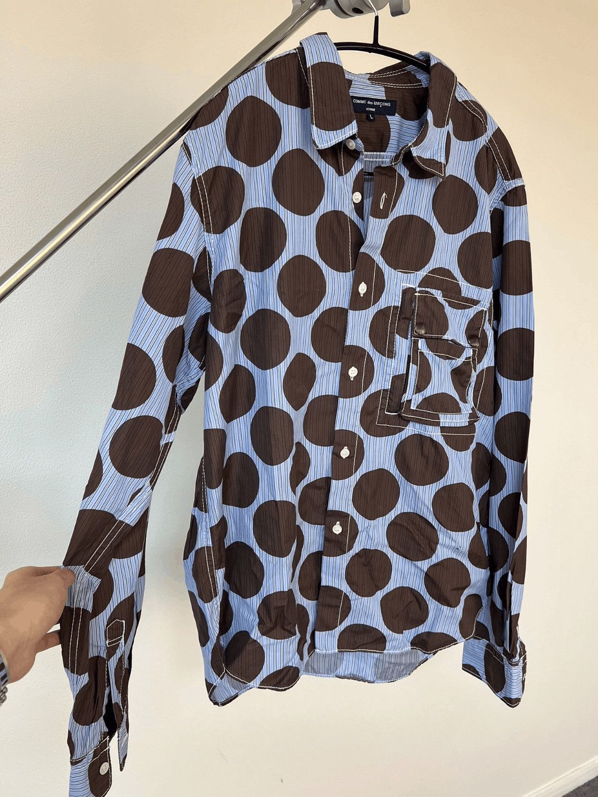 Comme des Garcons Comme des Garcons Homme polka dot shirt - DMC Size US L / EU 52-54 / 3 - 5 Thumbnail