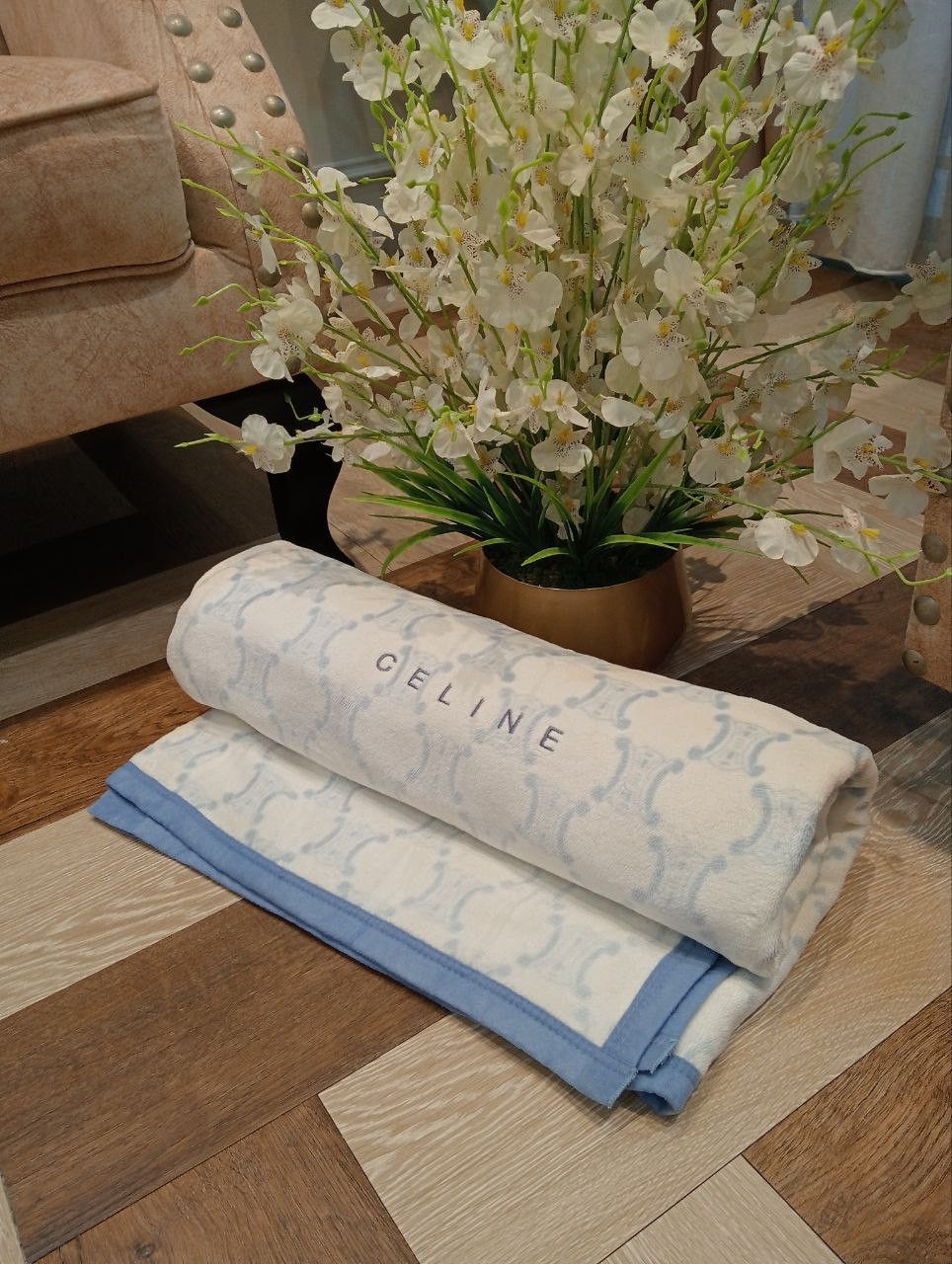Celine LUXURY CELINE MONOGRAM BLANKET - SIZE 140cm x 200cm Size ONE SIZE - 2 Thumbnail