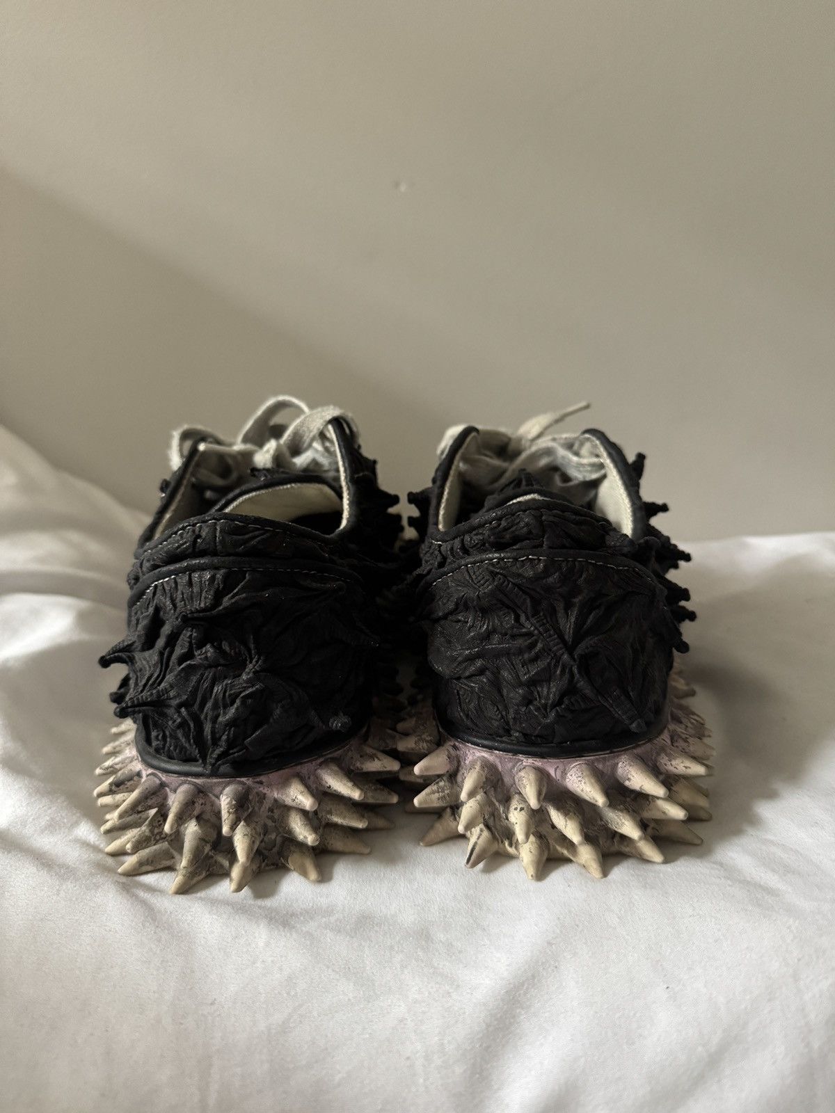 Doublet Doublet Black & White Porcupine Sneakers Size US 10 / EU 43 - 3 Thumbnail