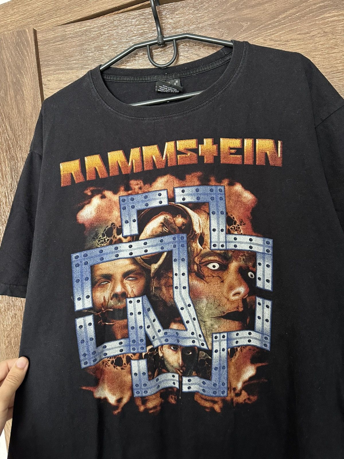 Band Tees Rammstein Vintage Rock Band T-Shirt Tee 90s Size US XL / EU 56 / 4 - 4 Thumbnail