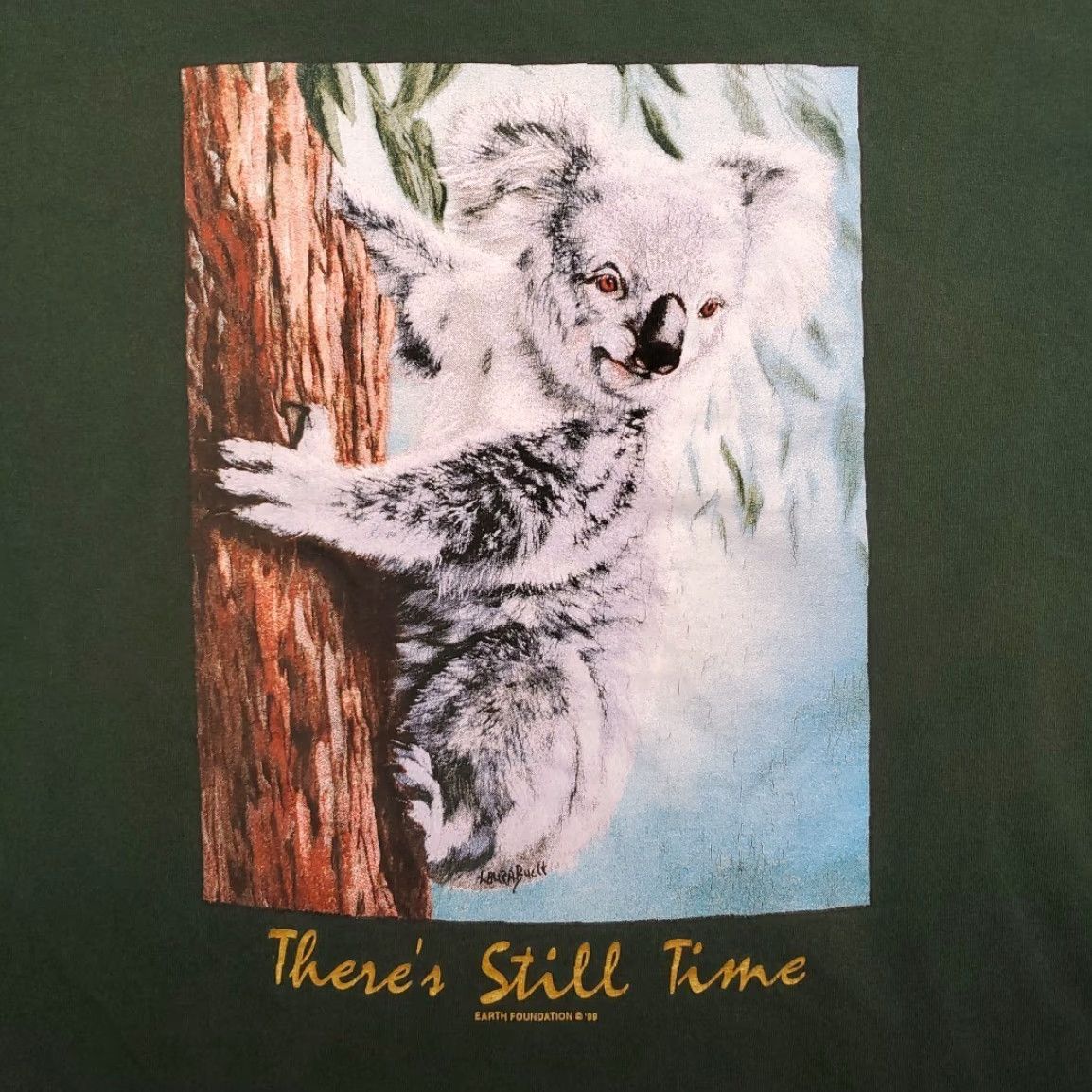 Vintage VINTAGE Koala Shirt Mens 2XL Green Nature Earth Foundation TEE Shirt Crew Neck Cotton Short Sleeve Solid Graphic Print Retro 90s Mens Size US XXL / EU 58 / 5 - 3 Thumbnail