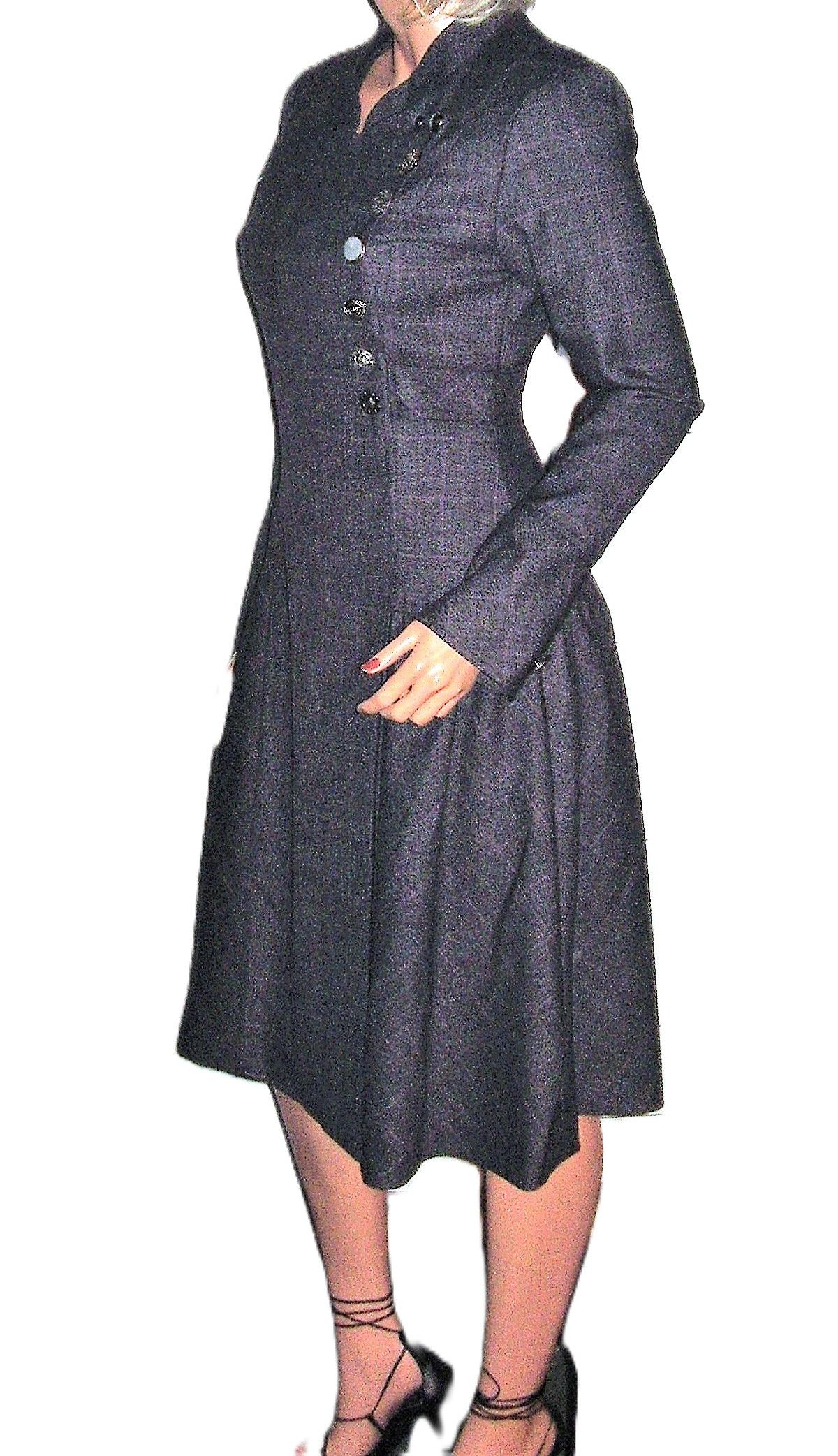 Vintage Vintage Gray Wool Suit Dress S Size S / US 4 / IT 40 - 6 Thumbnail