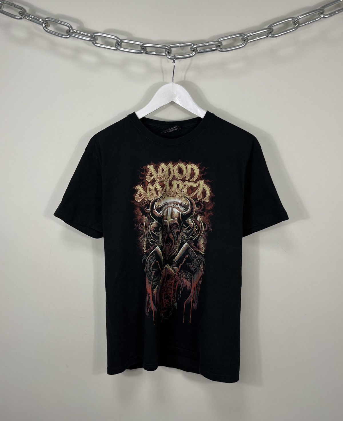 Band Tees Vintage Amon Amarth Big Logo Song Rock Band Tee Size US M / EU 48-50 / 2 - 1 Thumbnail