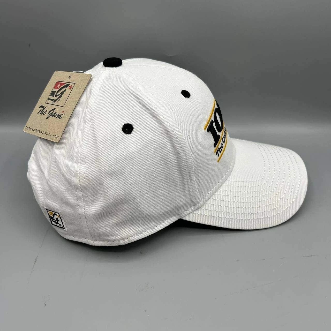 The Game Iowa Hawkeyes Hat Men White Black The Game Snap Back Cotton Size ONE SIZE - 5 Thumbnail