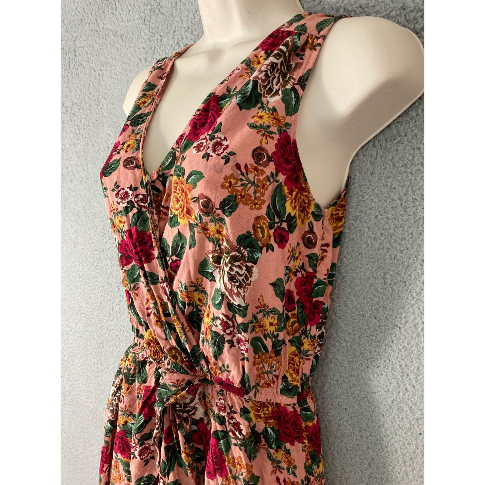 Other Pink Floral Juniors Dress Sz M Inner Shorts Summer Casual Size M / US 6-8 / IT 42-44 - 6 Thumbnail