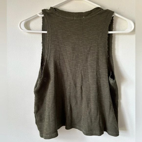 American Eagle Outfitters Aerie Green Tank Top Size XS / US 0-2 / IT 36-38 - 2 Thumbnail
