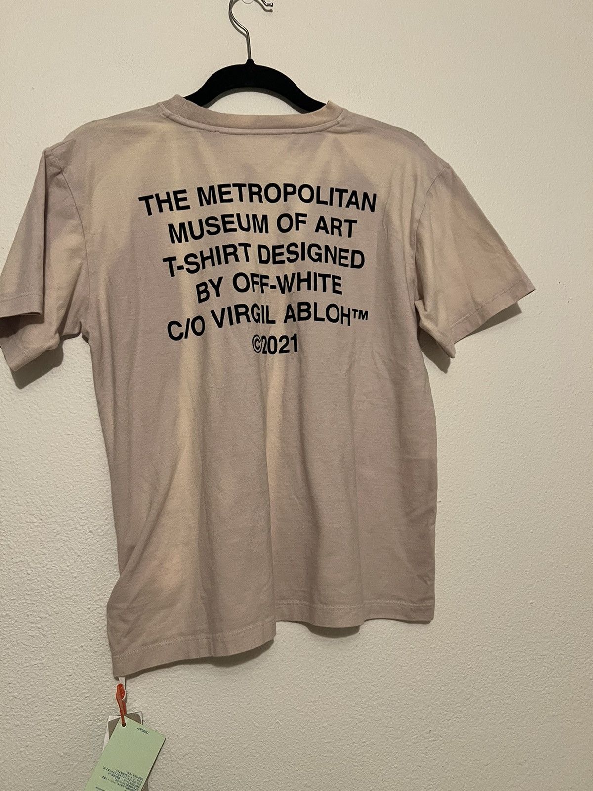 Off-White × Virgil Abloh Off-White x the MET washed casual S/S tee beige Size US M / EU 48-50 / 2 - 6 Thumbnail
