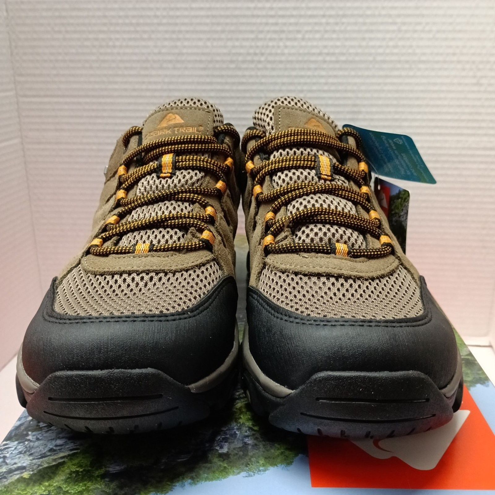 Other Ozark Trail Men Hiking Shoes Size 10 Low Hiker Taupe Leather Size US 10 / EU 43 - 2 Thumbnail