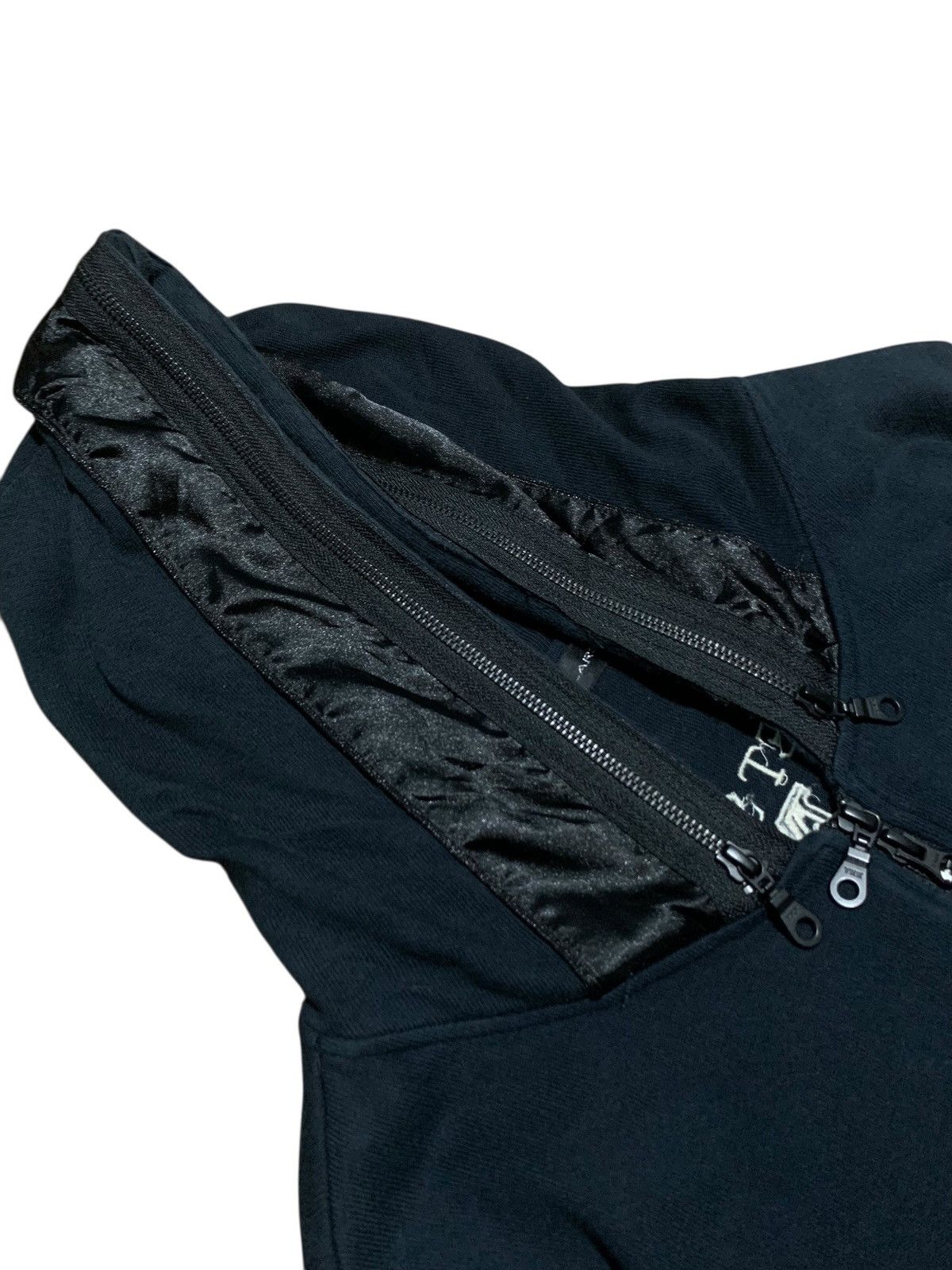 If Six Was Nine × Japanese Brand × Le Grande Bleu (L.G.B.) 1967 Collars hidden poem skull multi zip hoodie punk style Size US M / EU 48-50 / 2 - 12 Thumbnail