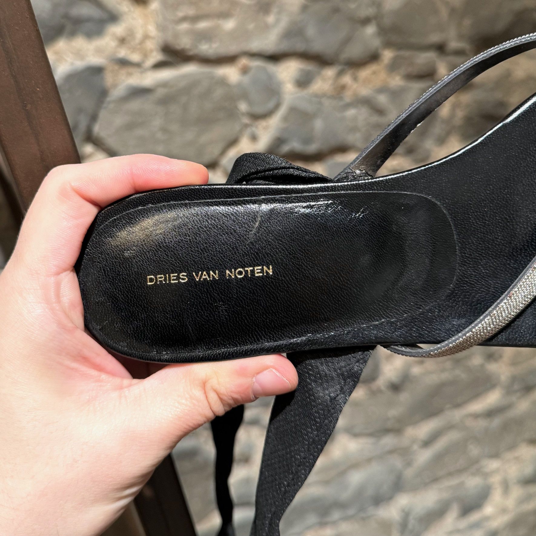 Dries Van Noten Dries Van Noten Silver Wrap Around Thong Sandals Size US 10.5 / IT 40.5 - 9 Thumbnail