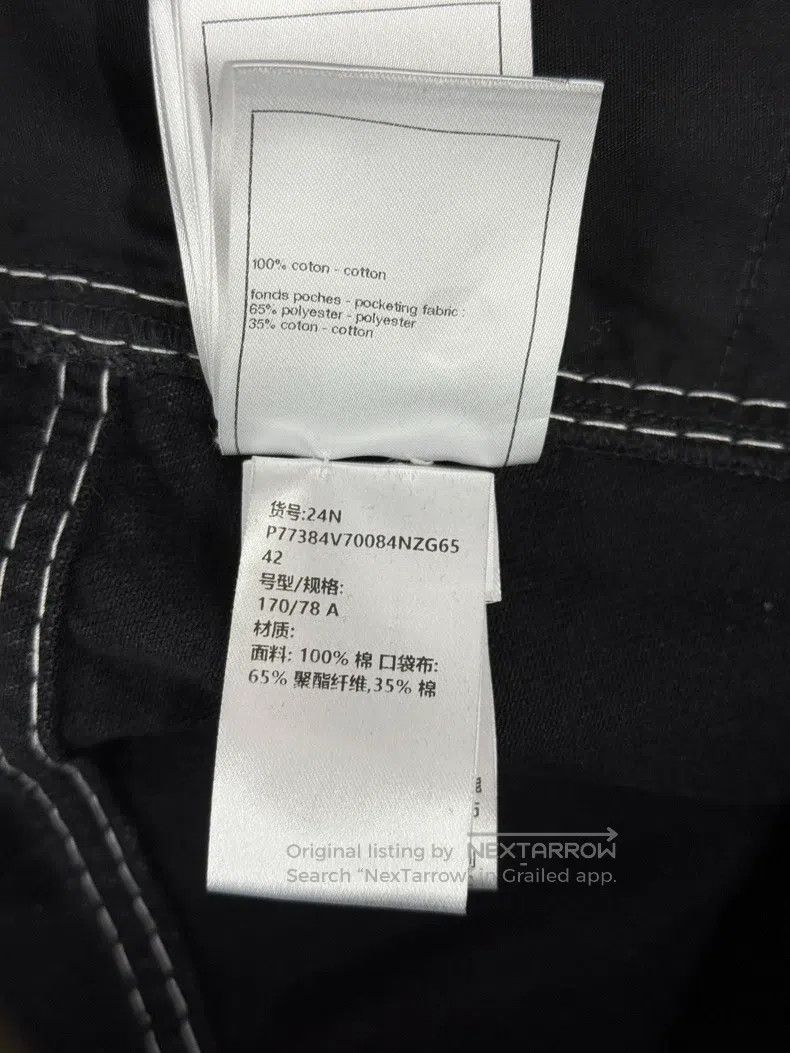 Chanel Chanel 24N black white-bordered jeans Size 27" / US 4 / IT 40 - 6 Thumbnail
