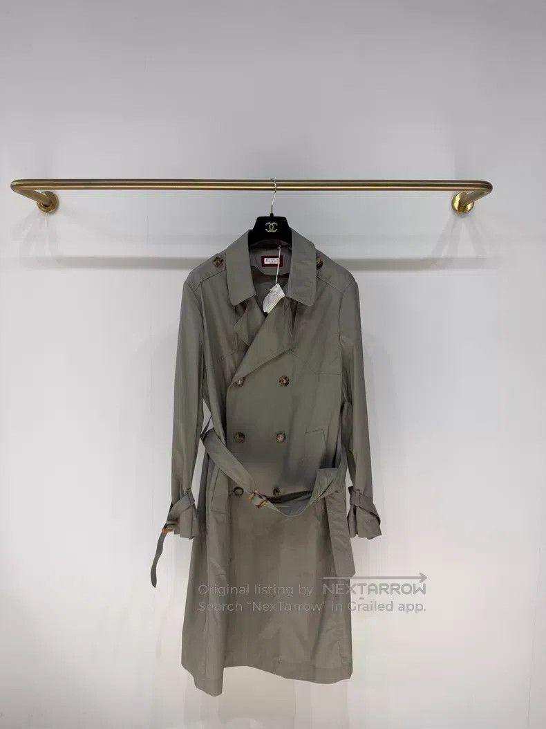 Brunello Cucinelli Brunello Cucinelli Double-breasted trench coat Size US M / EU 48-50 / 2 - 1 Thumbnail