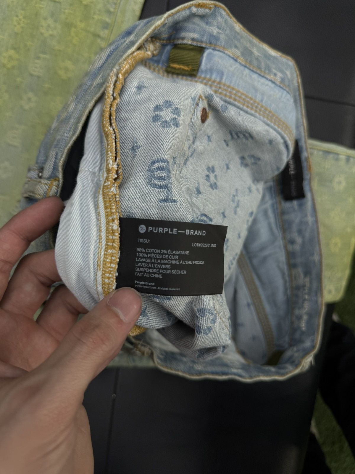 Purple Brand Purple Brand Jeans Blue/Yellow Jeans Size 31 🧼 Size US 31 - 14 Thumbnail