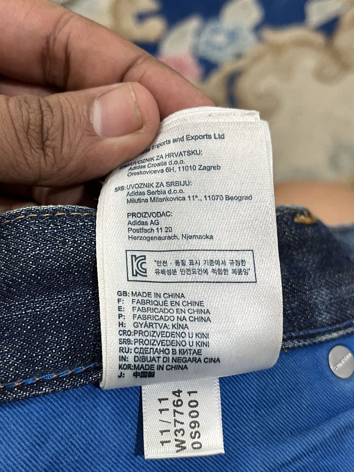 Adidas Vintage Adidas Flower Baggy Selvedge Denim Size US 33 - 20 Thumbnail