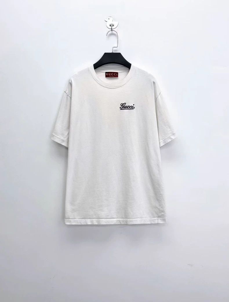 Gucci Gucci FW24 Embroidered Logo Short Sleeve Tee Size US L / EU 52-54 / 3 - 1 Thumbnail