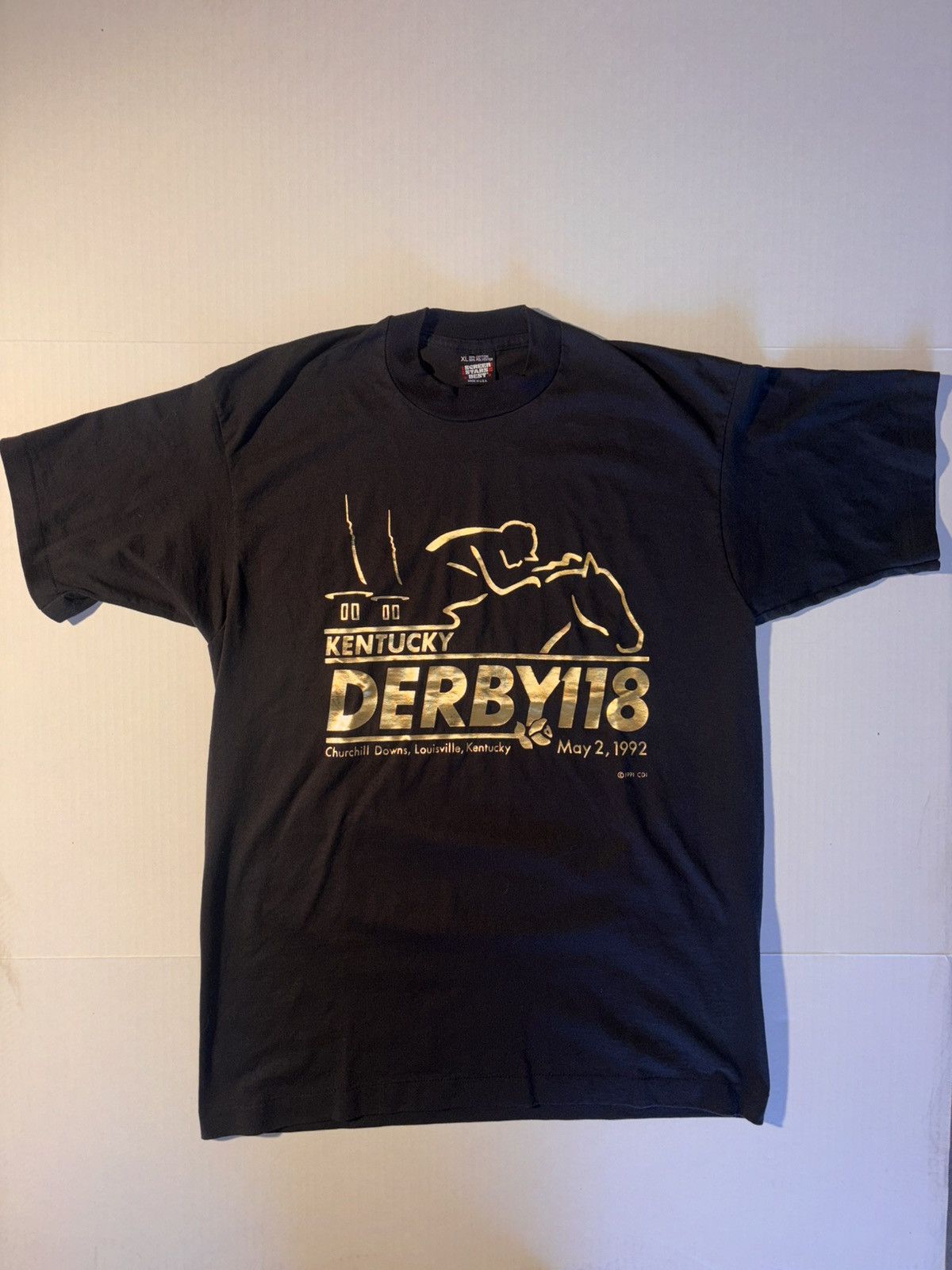 Vintage Vtg Kentucky Derby Churchill Downs Louisville Horse 90s USA Size US XL / EU 56 / 4 - 1 Thumbnail