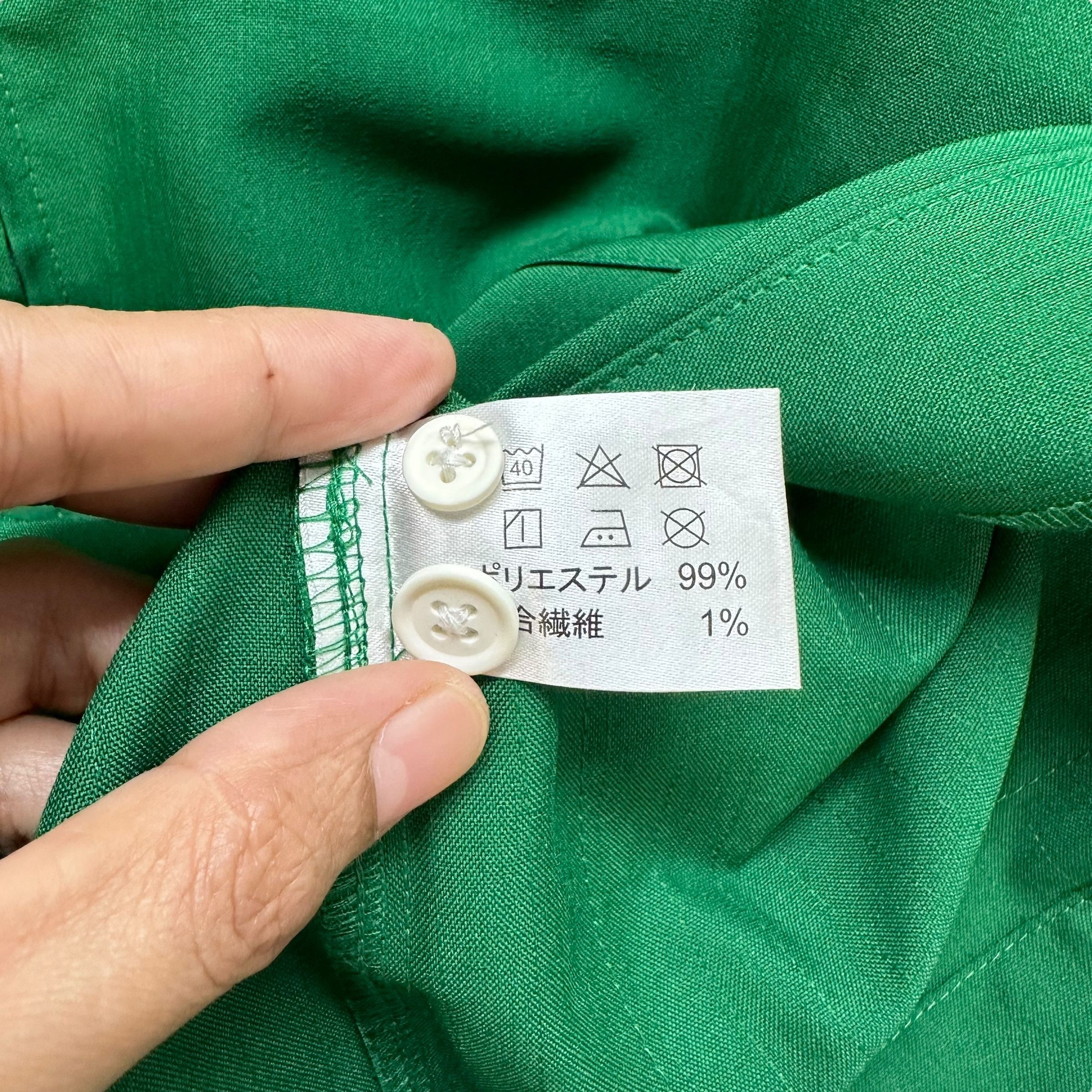 Japanese Brand 7 ELEVEN GREEN LONG SLEEVE UNIFORM WORK JACKET #9014-48 Size US S / EU 44-46 / 1 - 9 Thumbnail