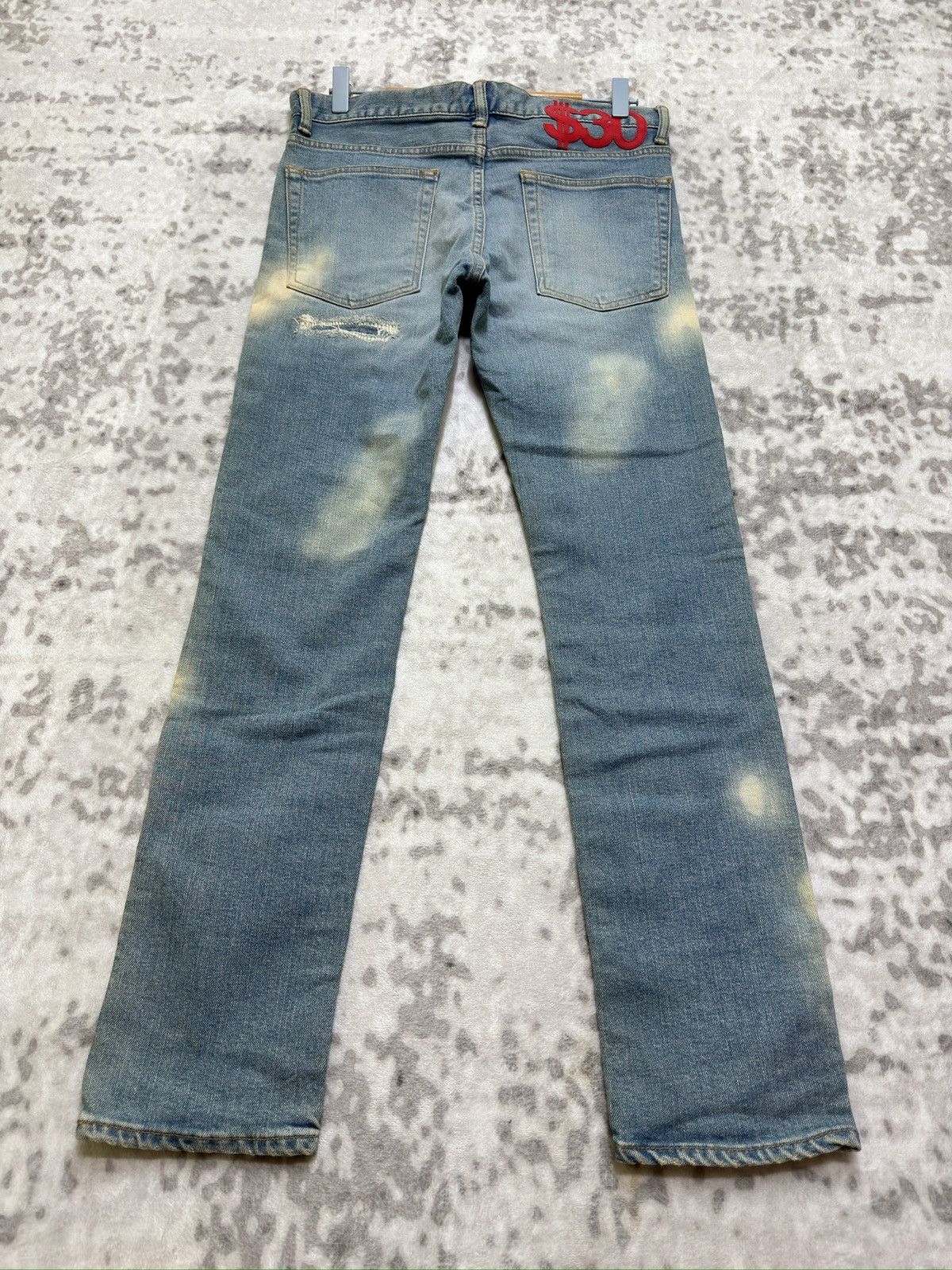 PHENOMENON Rare Phenomenon Archive Skinny Bleached Distressed Denim Size US 30 / EU 46 - 2 Thumbnail