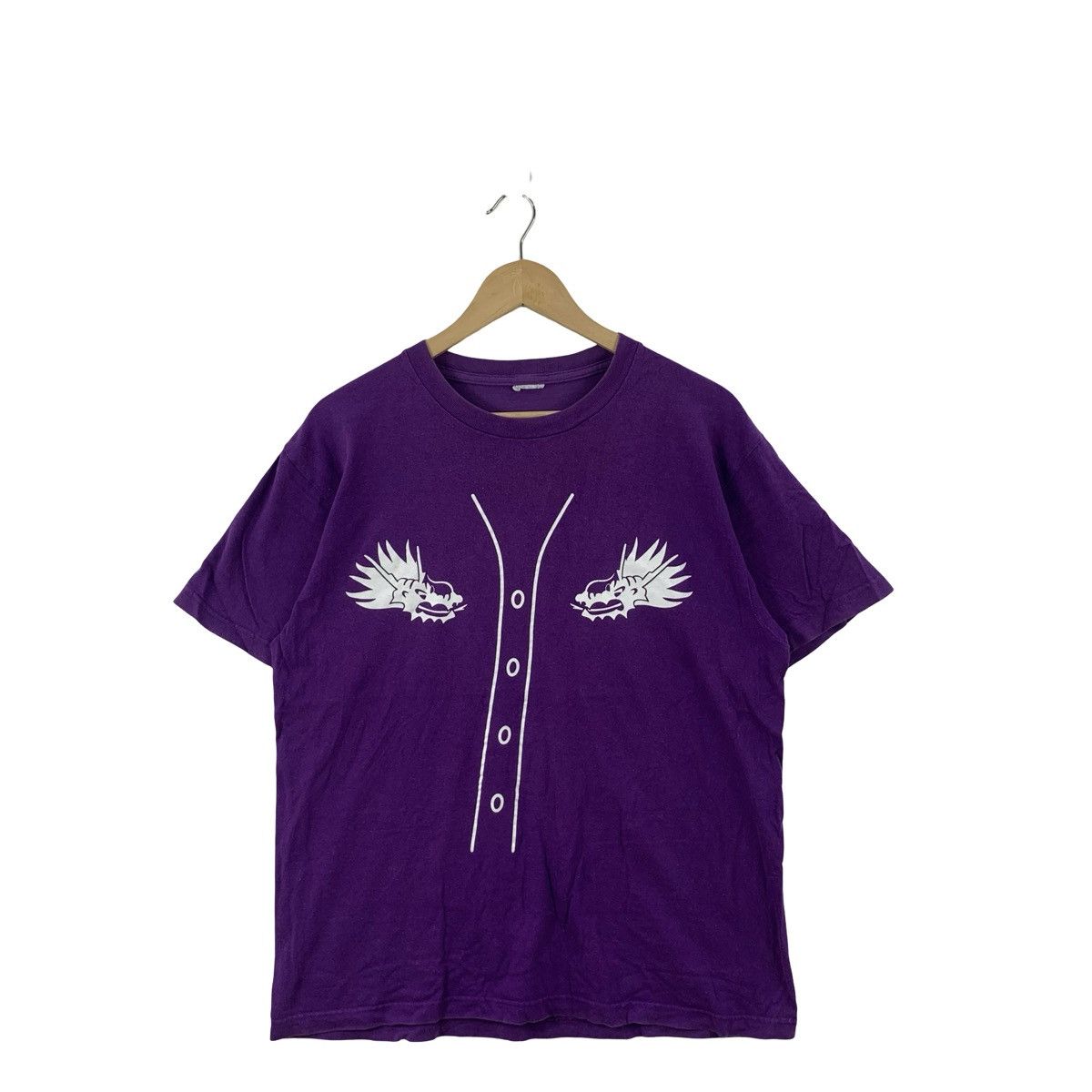 Vintage Vintage Dragon Graphic Baseball Jersey Style Print Chest Size US M / EU 48-50 / 2 - 4 Thumbnail