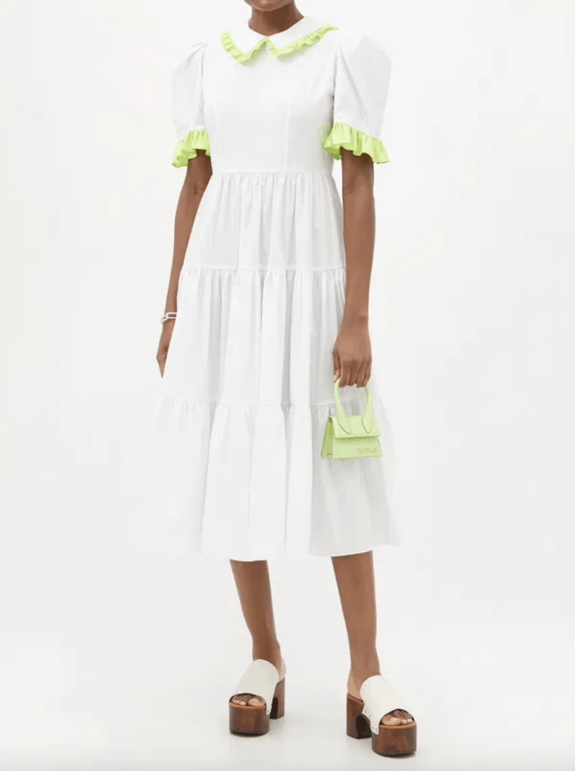Batsheva Batsheva Lucy ruffled cotton dress. Size M / US 6-8 / IT 42-44 - 2 Thumbnail
